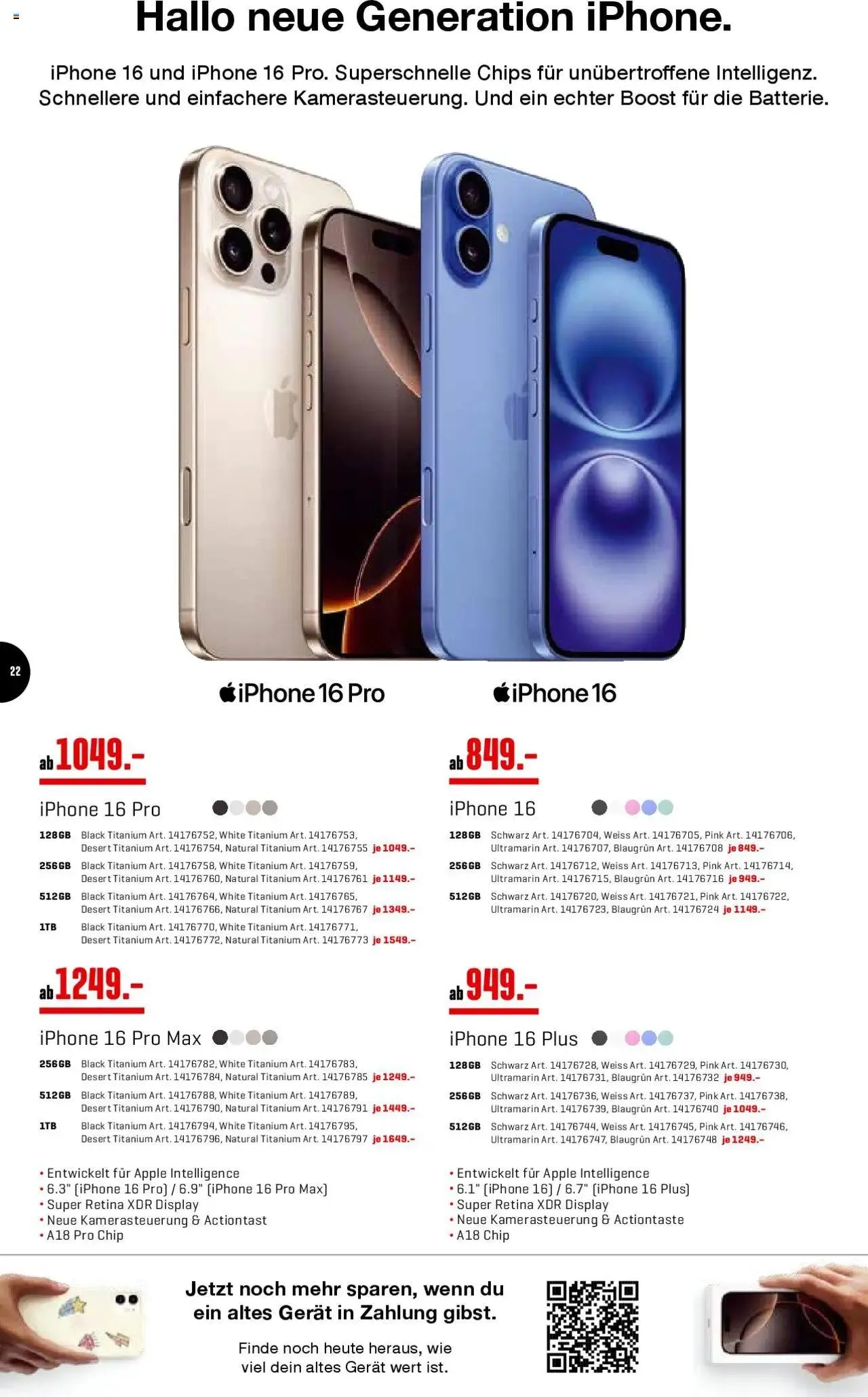 Interdiscount Aktionen von 7. Oktober bis 20. Oktober 2024 - Prospekt seite 22