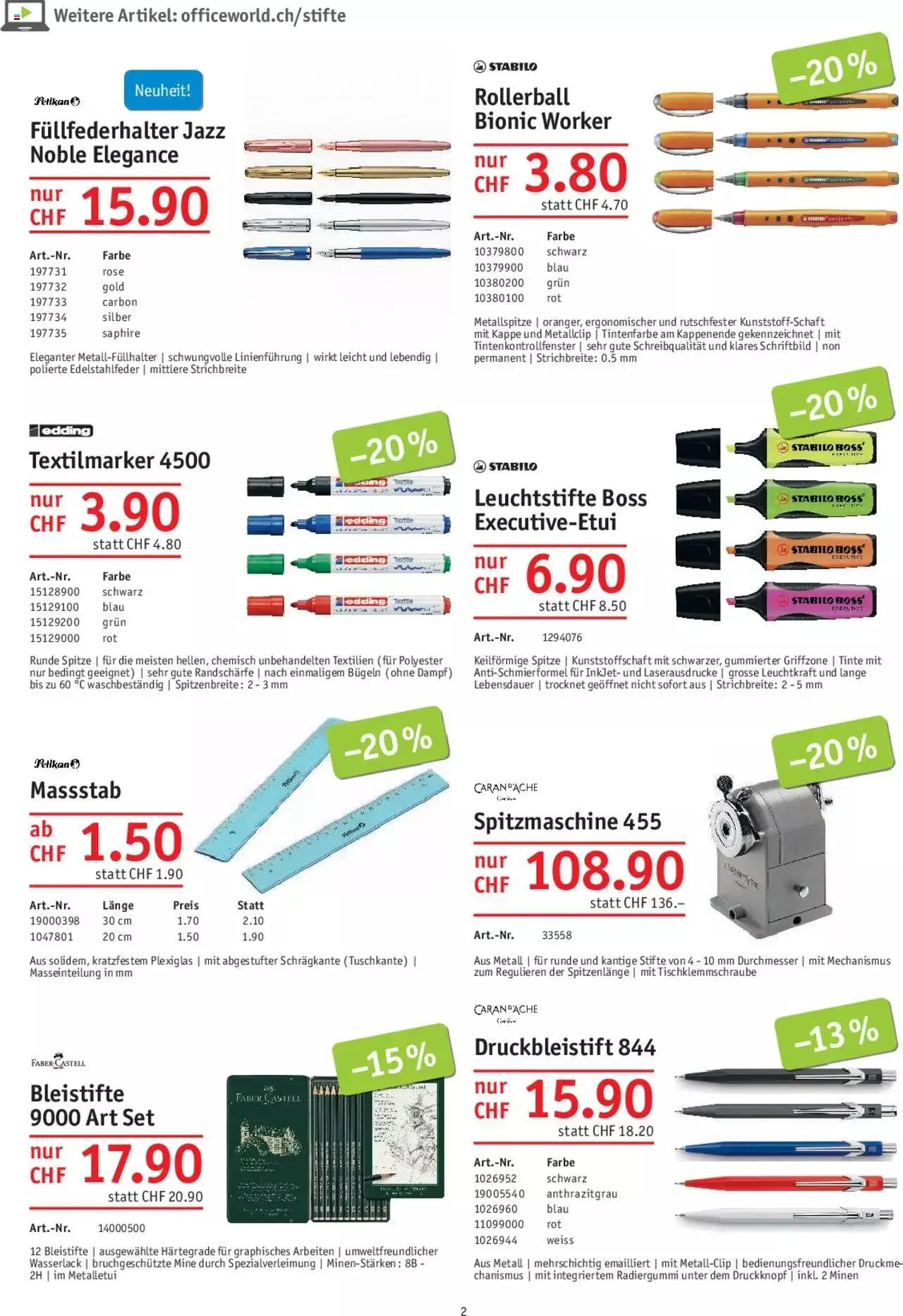 Office World Aktionen von 29. Juni bis 23. August 2023 - Prospekt seite  2