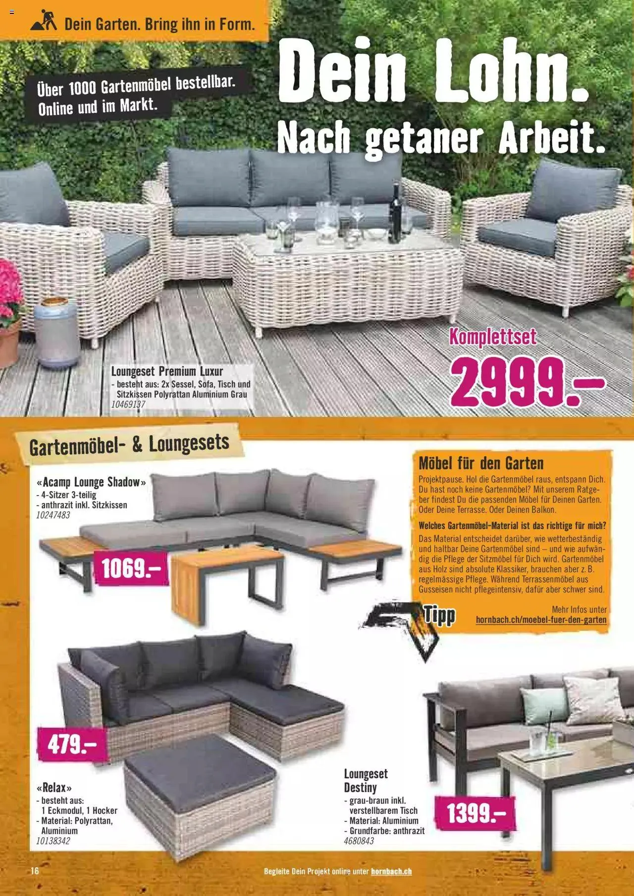 Hornbach Aktionen von 1. Mai bis 31. Dezember 2023 - Prospekt seite  16
