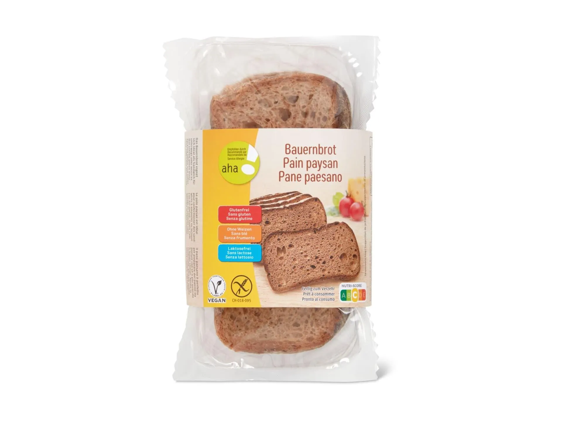 Aha! · Bauernbrot · gluten- und laktosefrei