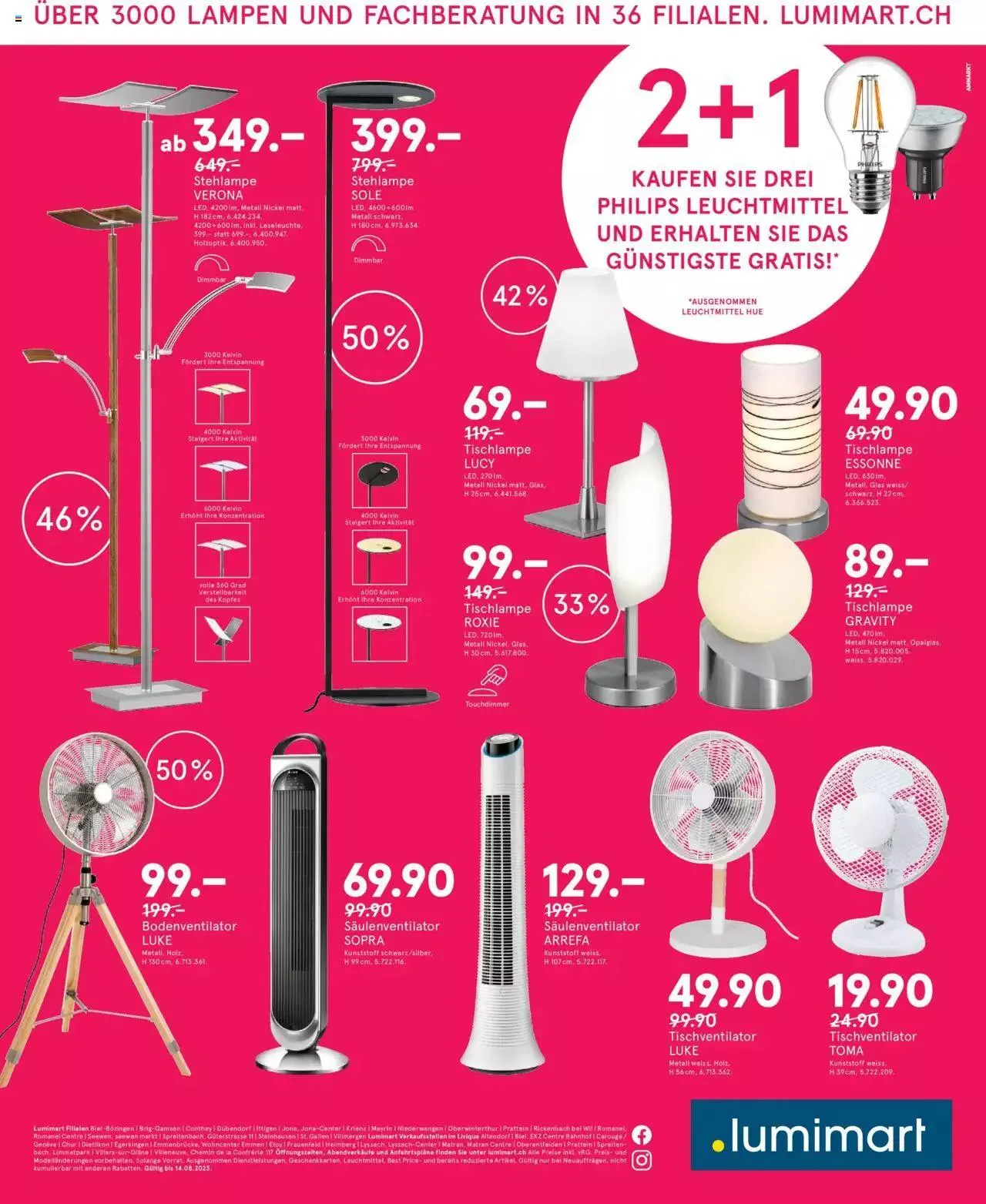 Lumimart Aktionen von 26. Juni bis 14. August 2023 - Prospekt seite  4