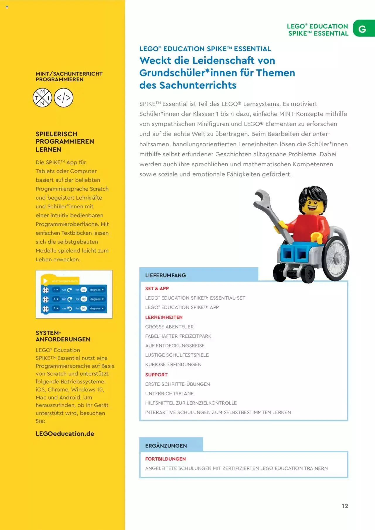 Conrad - Lego Education Lernkonzepte von 6. April bis 31. Dezember 2023 - Prospekt seite  13