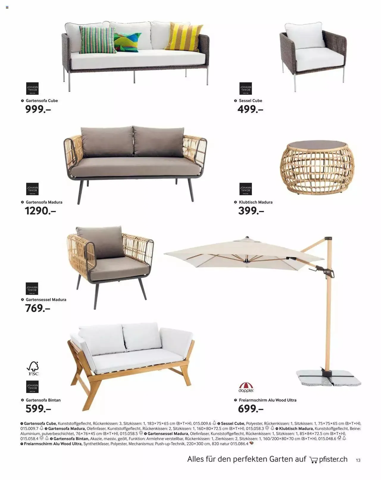 Pfister Aktionen Garten 2023 von 23. Februar bis 31. Dezember 2023 - Prospekt seite  13