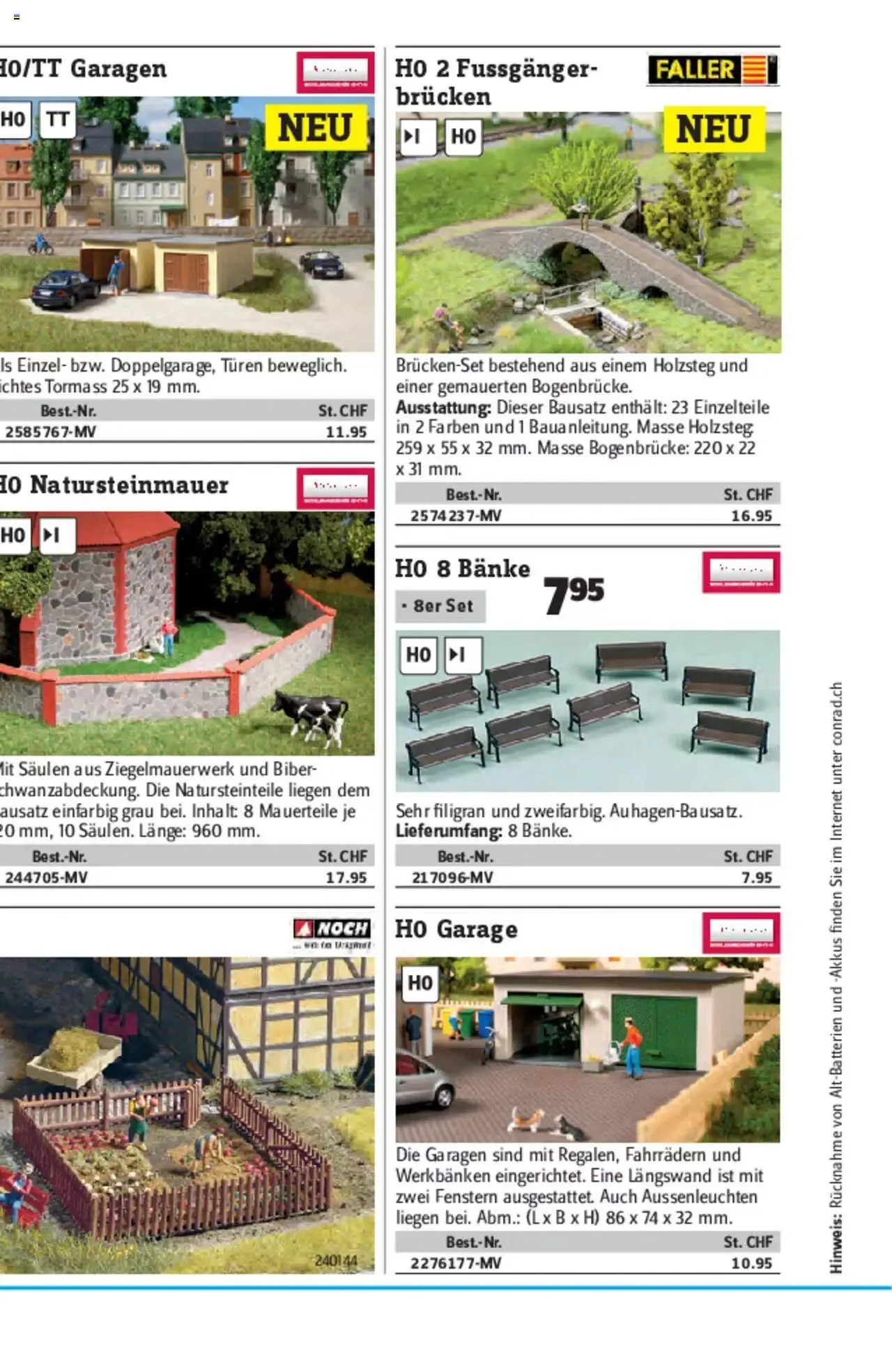 Conrad - Modellbahn Katalog 2022/23 von 5. September bis 31. Dezember 2023 - Prospekt seite  288