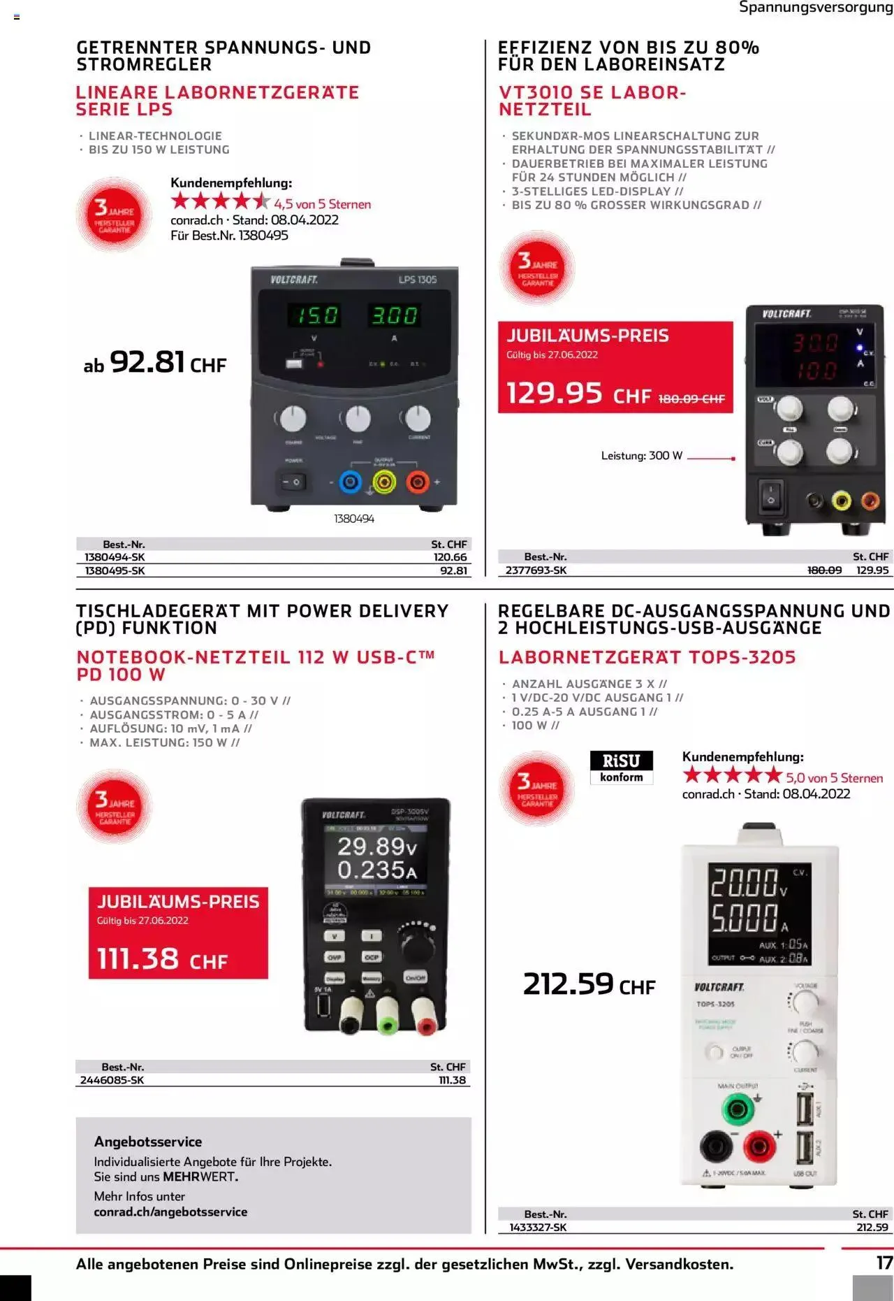 Conrad - 40 Jahre Voltcraft von 30. November bis 31. Dezember 2023 - Prospekt seite  19