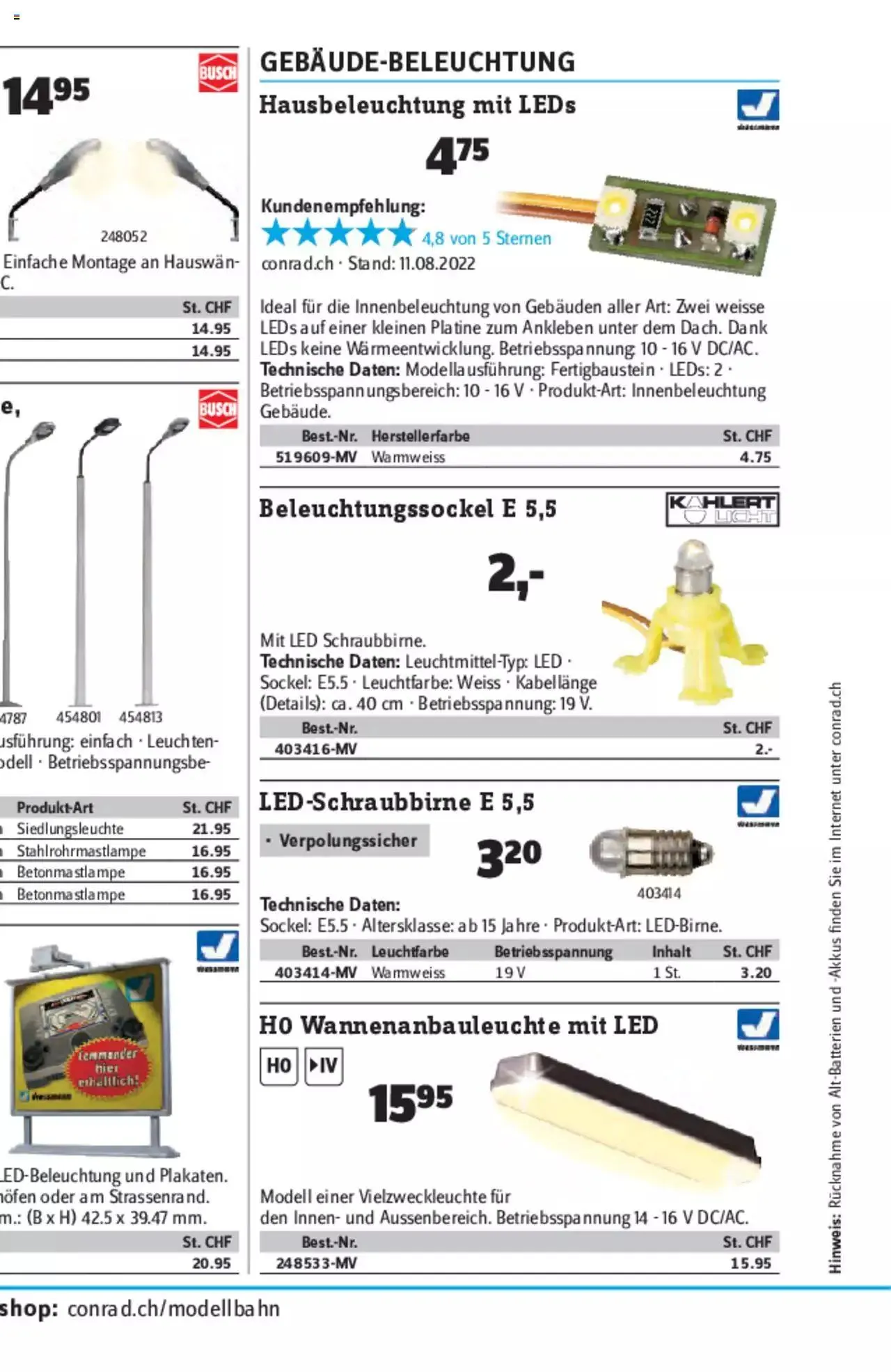 Conrad - Modellbahn Katalog 2022/23 von 5. September bis 31. Dezember 2023 - Prospekt seite  432