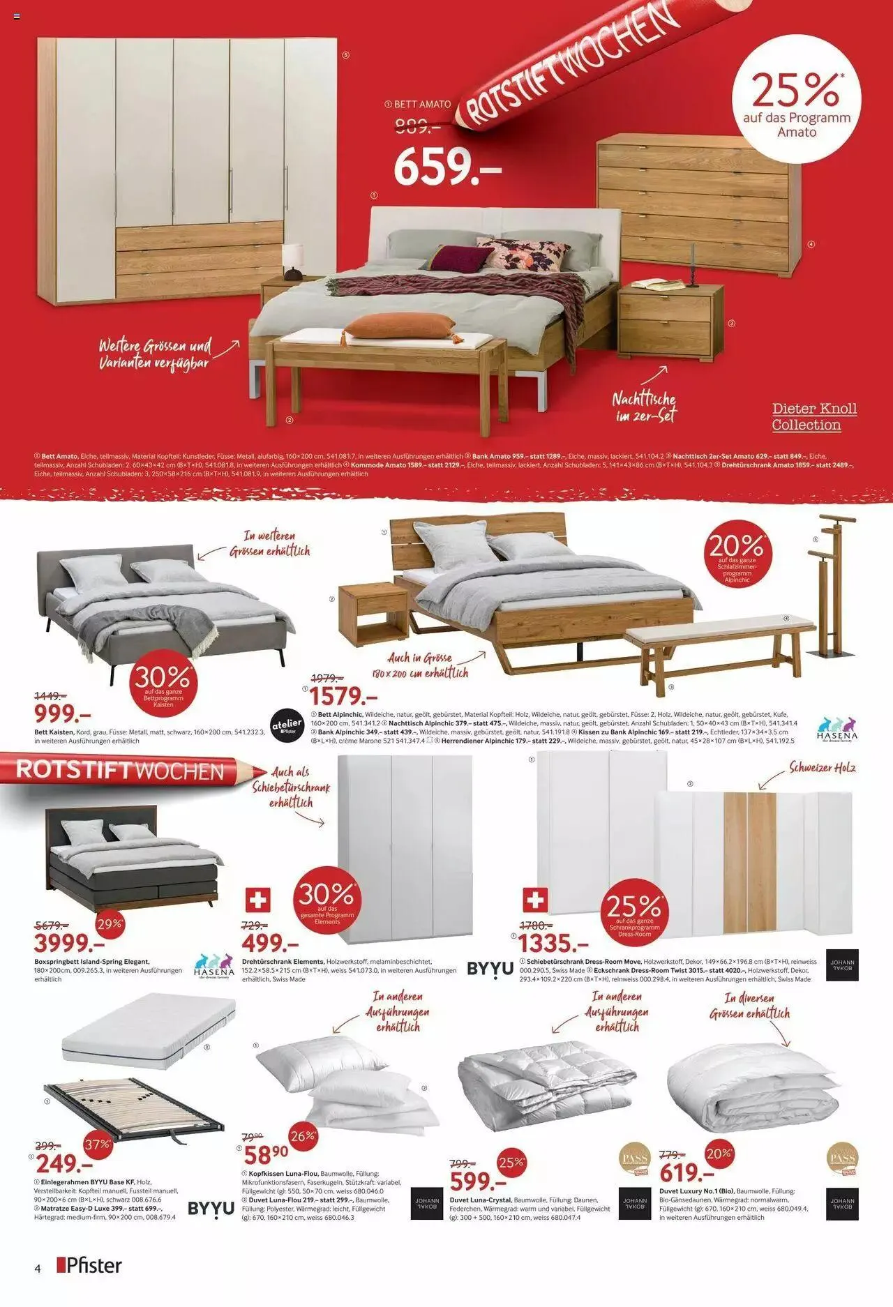 Pfister Rotstift Winter 2023 - Ausgabe 2 von 12. Dezember bis 29. Januar 2024 - Prospekt seite  4