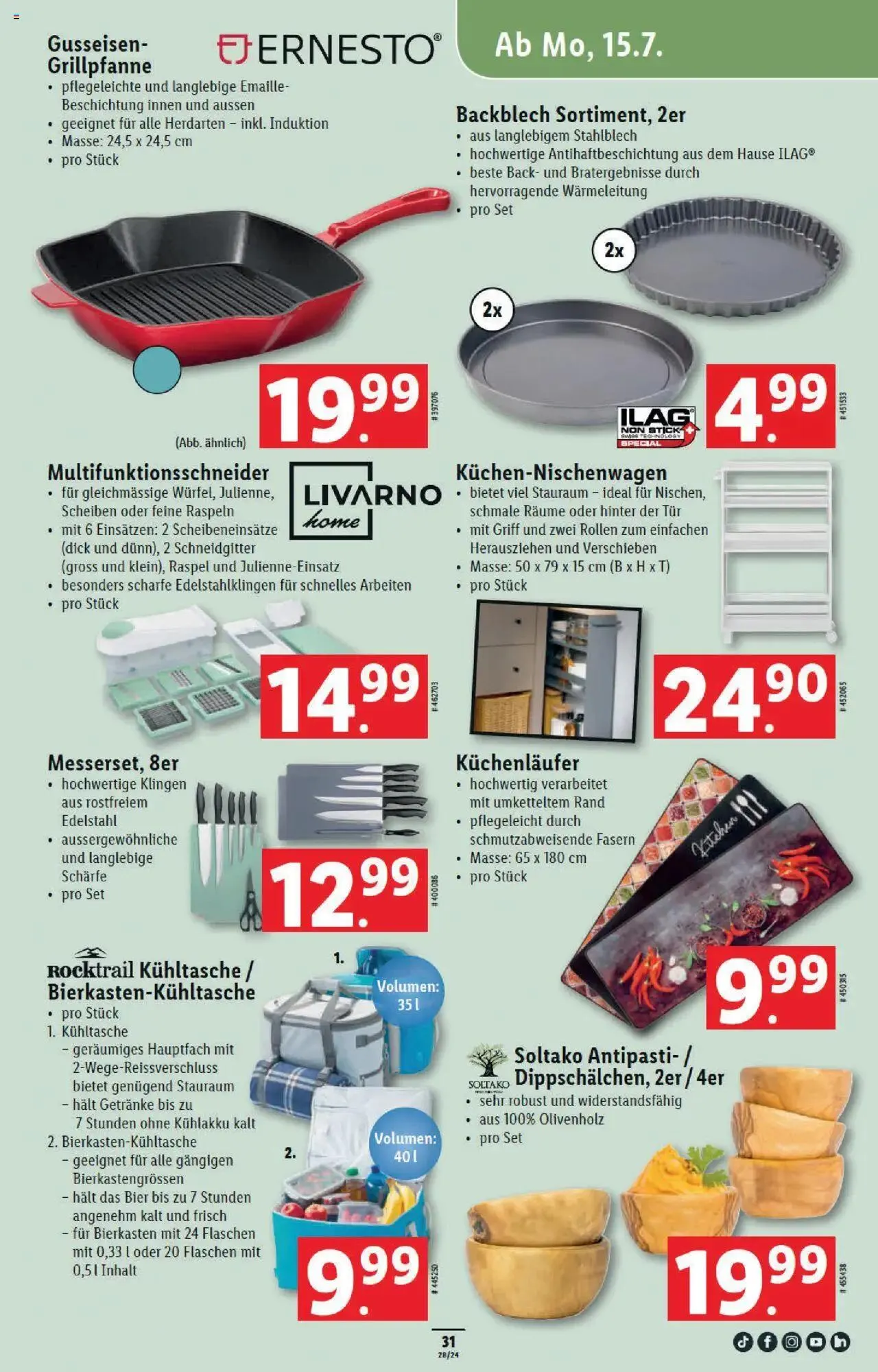 Lidl Aktionen von 11. Juli bis 17. Juli 2024 - Prospekt seite 31