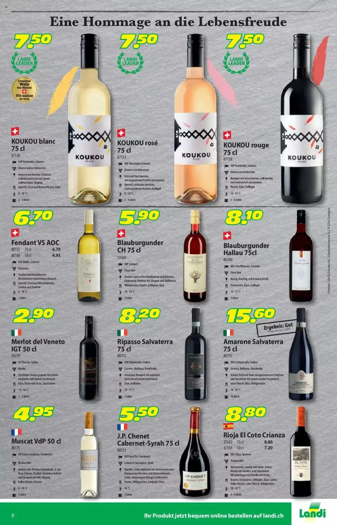 Landi Aktionen von 6. März bis 31. Dezember 2023 - Prospekt seite 9