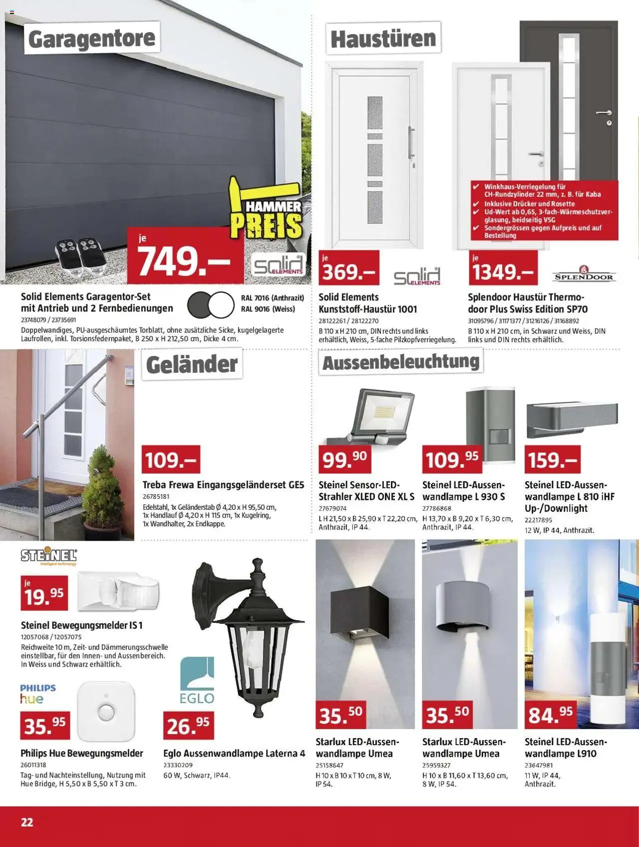 Bauhaus Aktionen von 30. September bis 27. Oktober 2024 - Prospekt seite  22