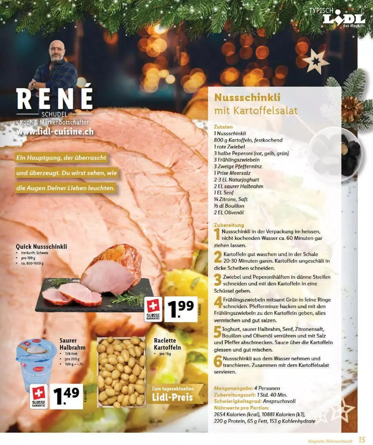 Lidl Magische Weihtnachstzeit von 2. November bis 31. Dezember 2023 - Prospekt seite  15