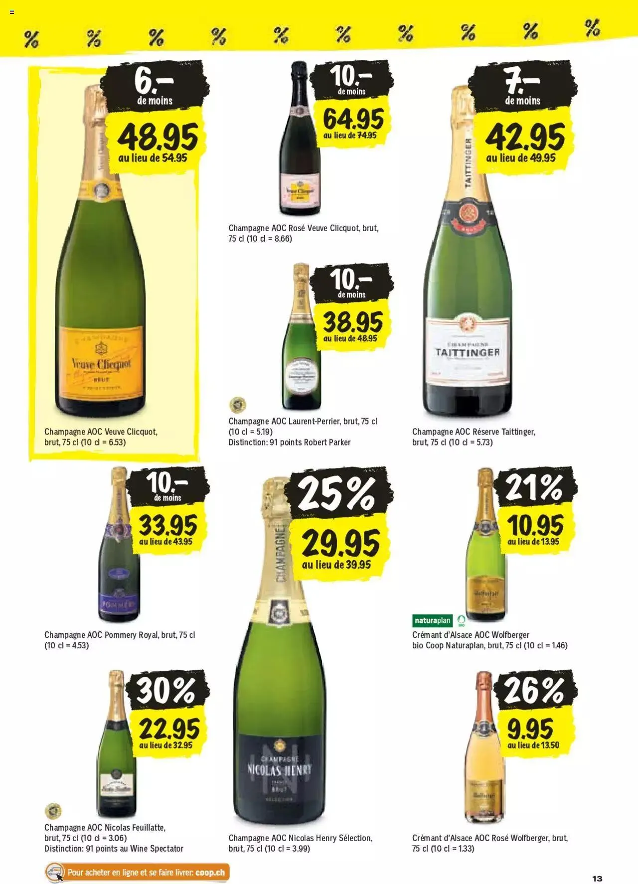 Coop - Les actions de la semaine von 5. Dezember bis 10. Dezember 2023 - Prospekt seite  13
