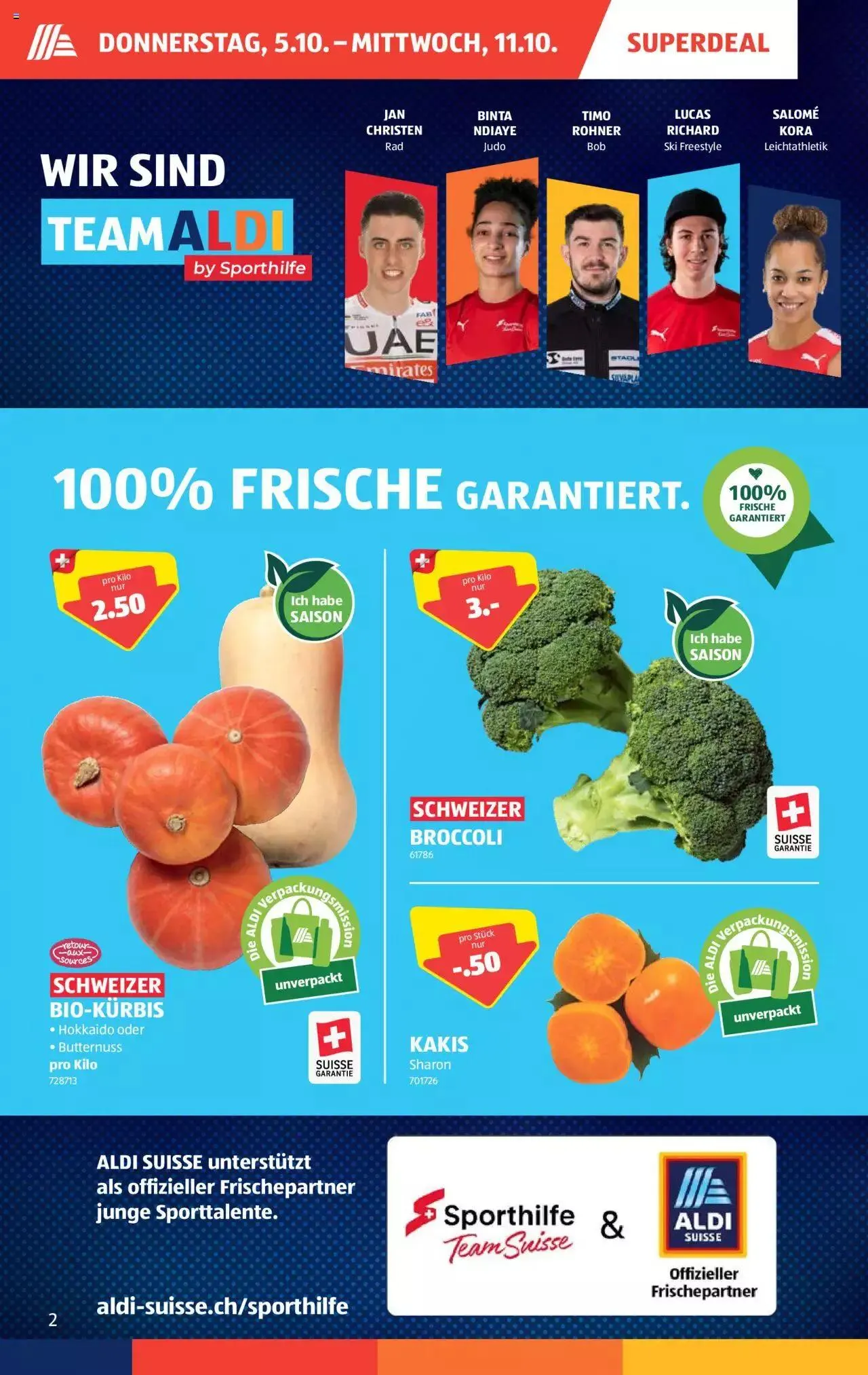 Aldi Aktionen von 5. Oktober bis 11. Oktober 2023 - Prospekt seite 2