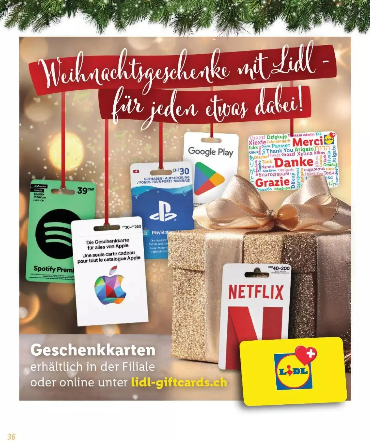 Lidl Magische Weihtnachstzeit von 2. November bis 31. Dezember 2023 - Prospekt seite 36