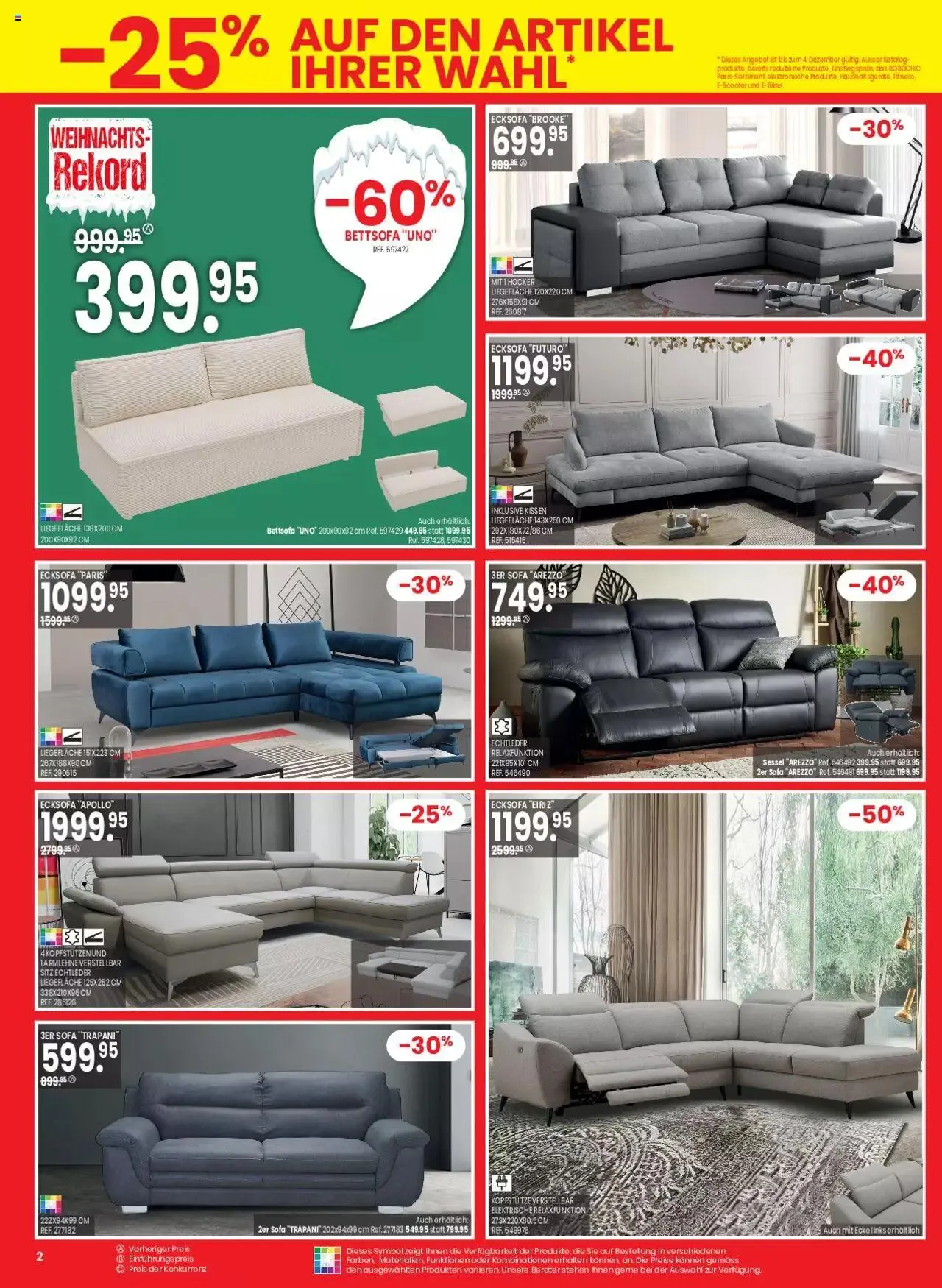 Conforama Aktionen von 28. November bis 11. Dezember 2023 - Prospekt seite  2