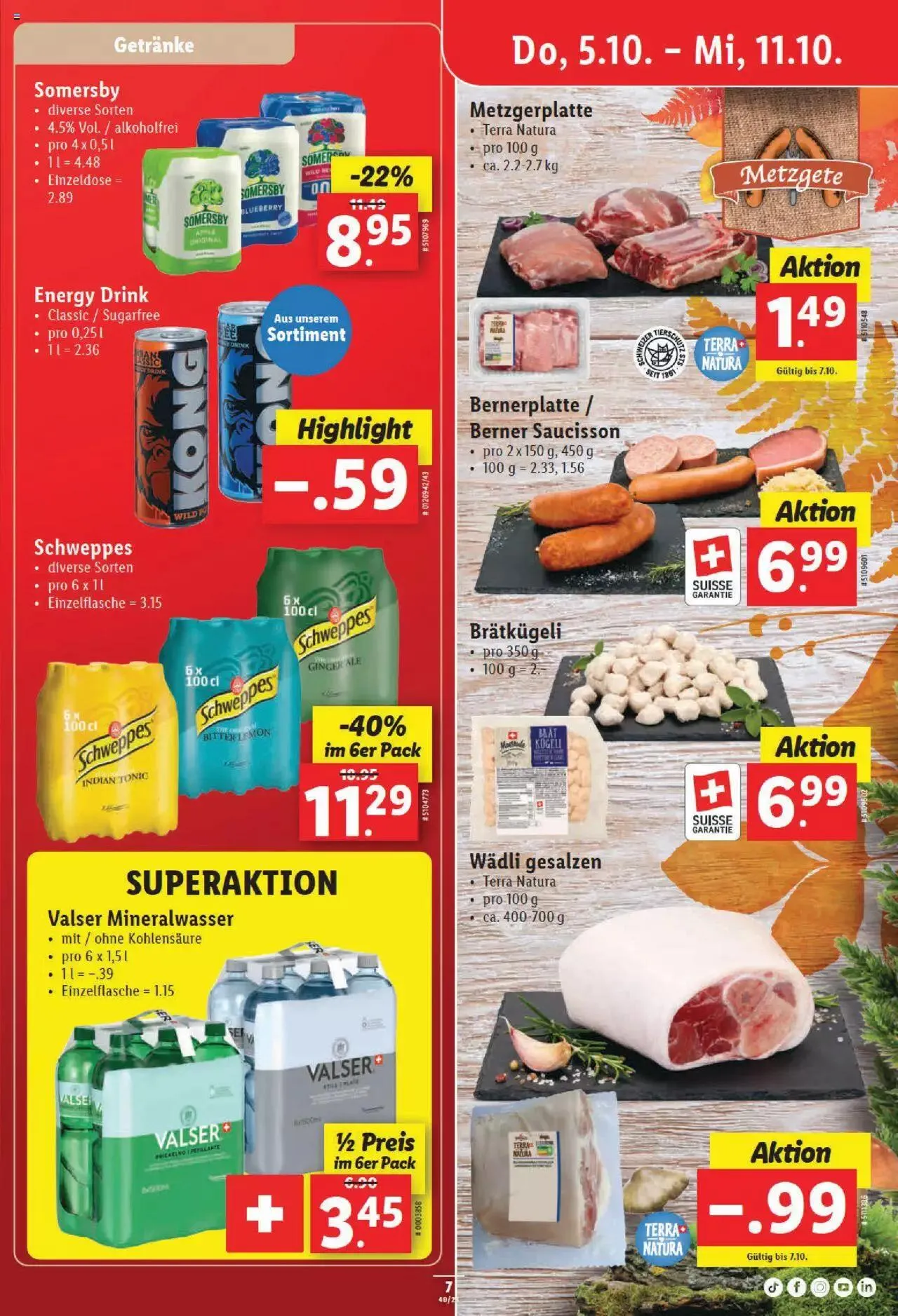 Lidl Aktionen von 5. Oktober bis 11. Oktober 2023 - Prospekt seite 7