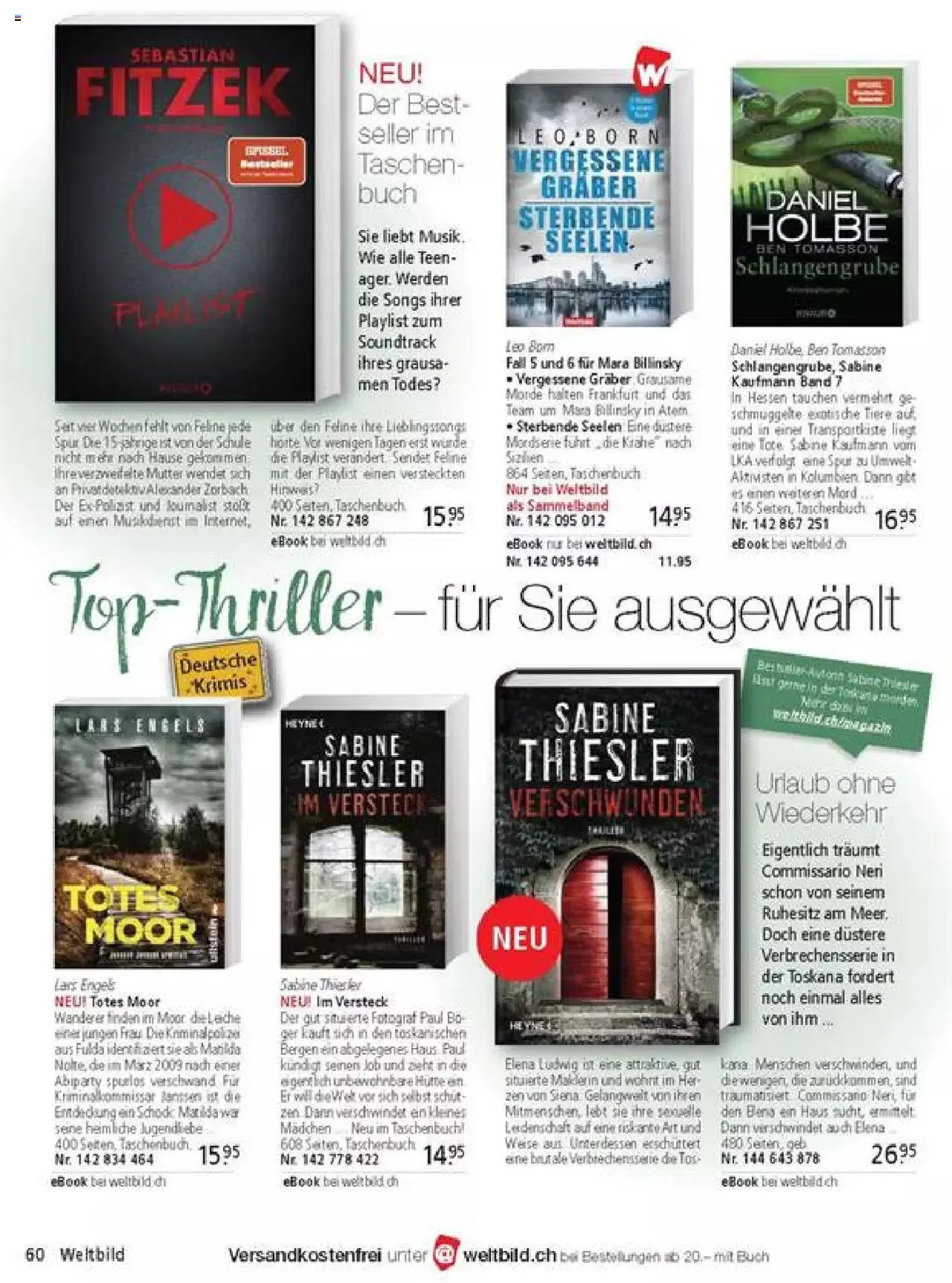 Weltbild - Aktueller Prospekt von 27. Januar bis 31. Dezember 2023 - Prospekt seite  60