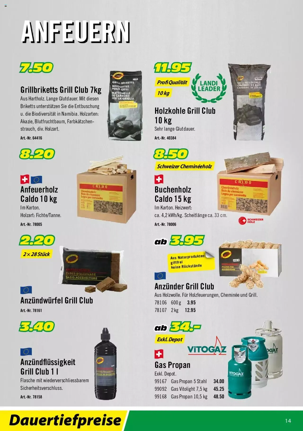 Landi - Grill 2022 von 2. Februar bis 31. Dezember 2023 - Prospekt seite 14