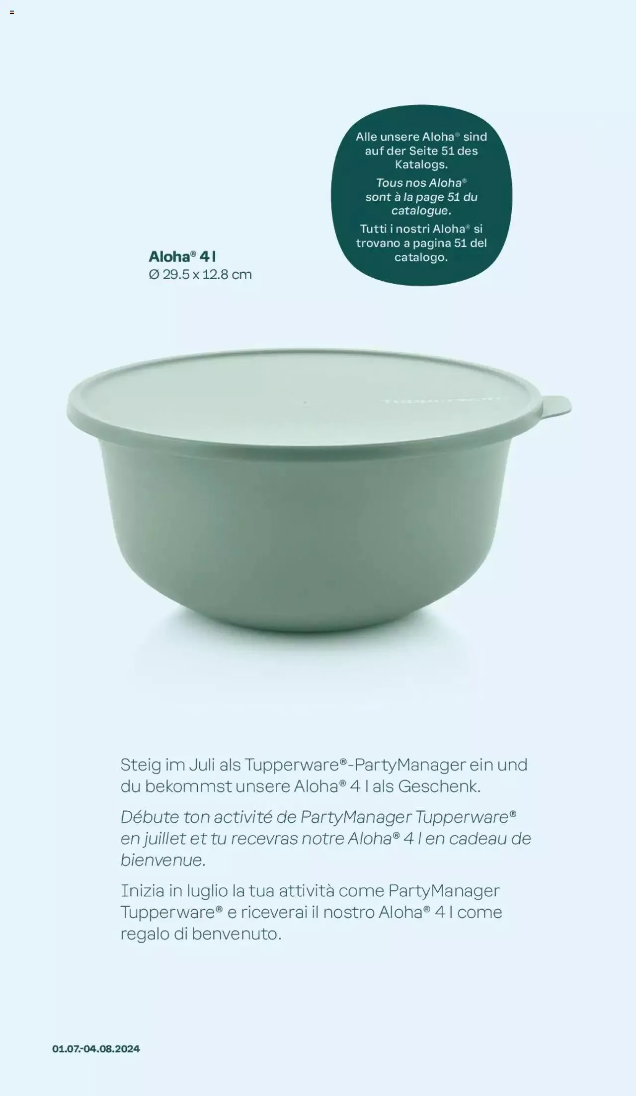 Tupperware Aktionen von 1. Juli bis 4. August 2024 - Prospekt seite  8