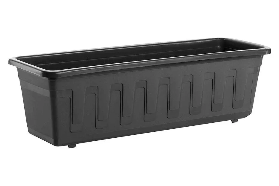 Home and More Blumenkiste Anthrazit | 50 × 17 × 15 cm | 7 l