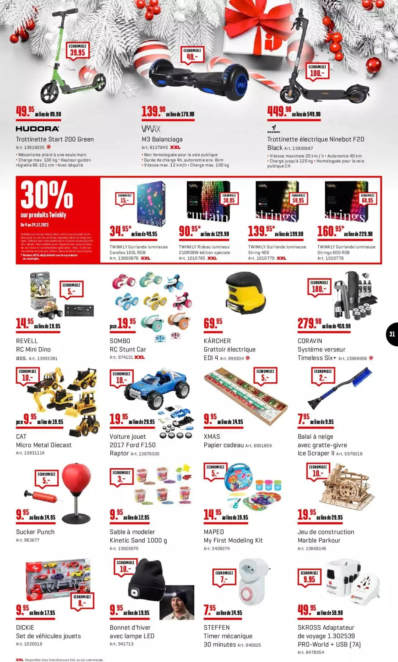 Interdiscount Aktionen FR von 4. Dezember bis 24. Dezember 2023 - Prospekt seite  31