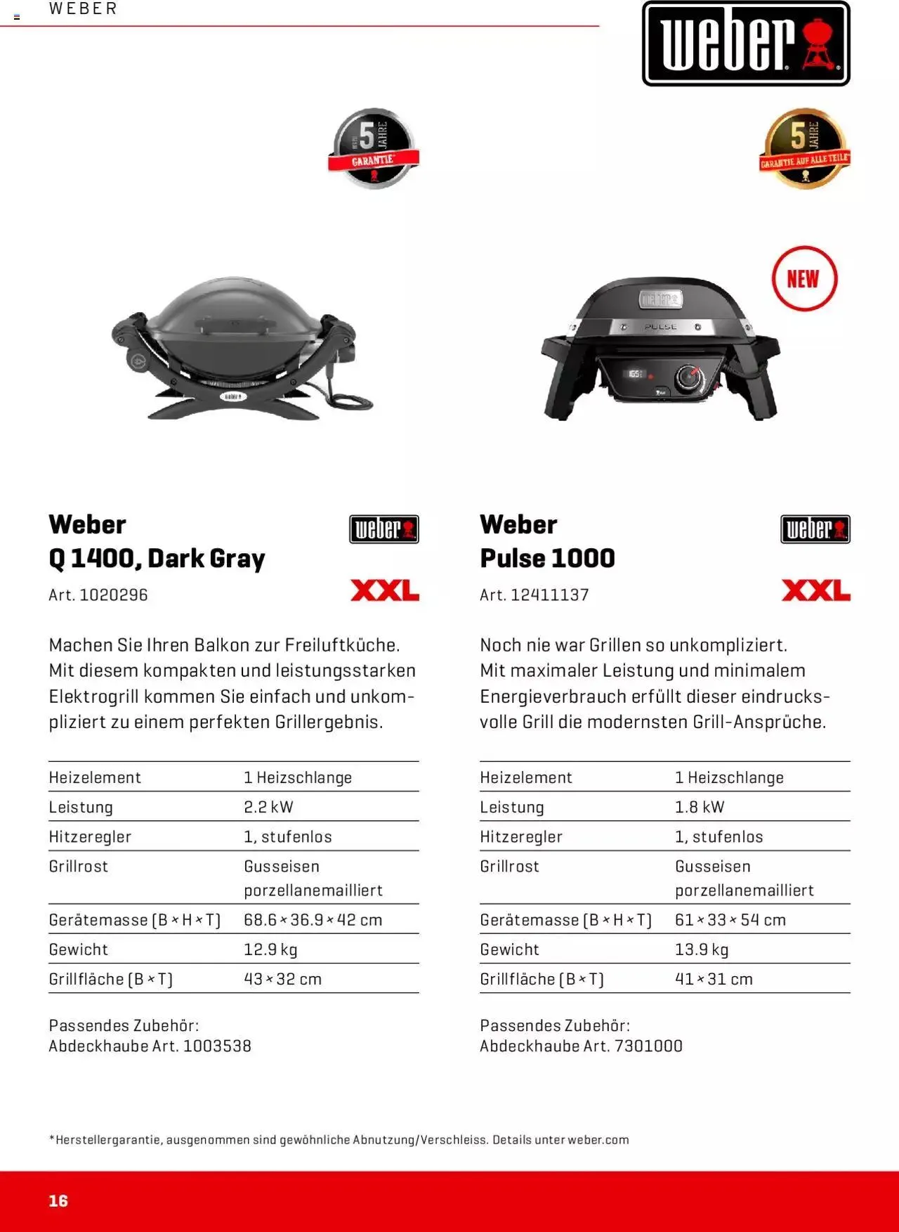 Interdiscount Grill Prospekt von 13. März bis 31. Dezember 2023 - Prospekt seite  16
