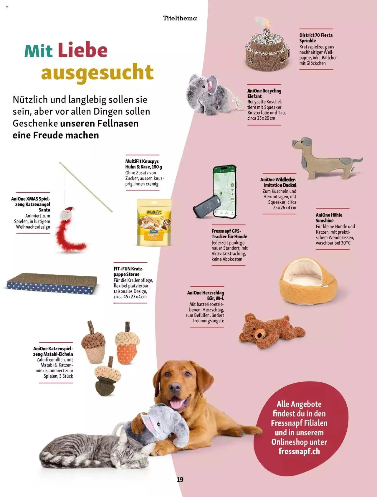Fressnapf Aktionen von 1. November bis 31. Dezember 2023 - Prospekt seite  19