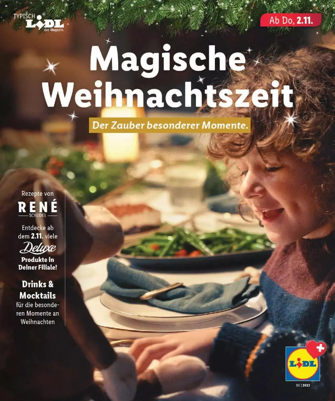 Lidl Magische Weihtnachstzeit von 2. November bis 31. Dezember 2023 - Prospekt seite 1