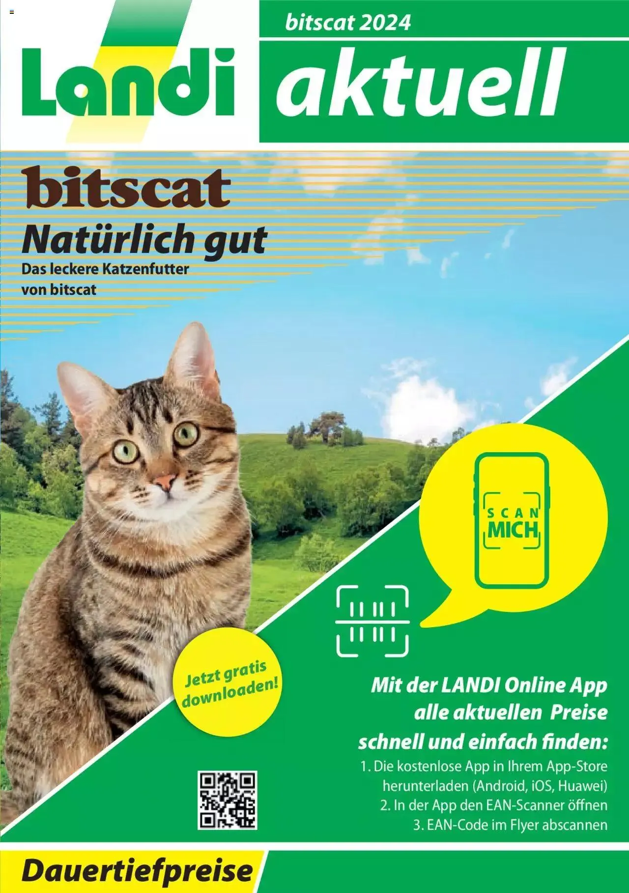 Landi Aktionen bitscat 2024 von 1. Januar bis 31. Dezember 2024 - Prospekt seite  1
