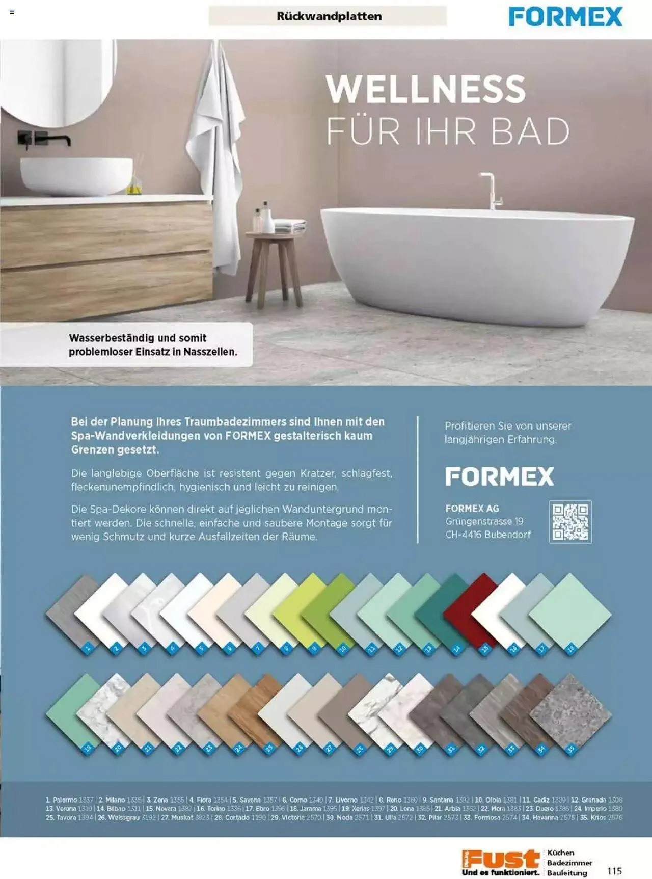 Fust Badezimmermagazin von 17. April bis 31. Dezember 2023 - Prospekt seite  115