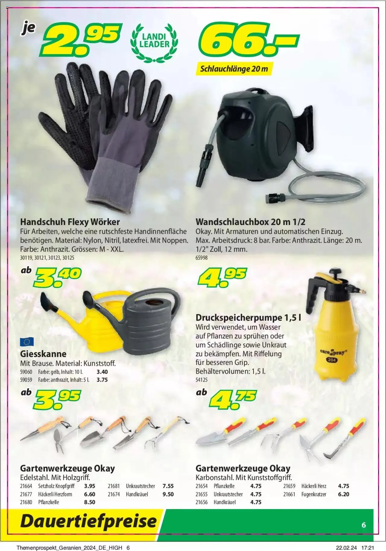 Landi Aktionen Geranien von 9. April bis 31. Dezember 2024 - Prospekt seite  6