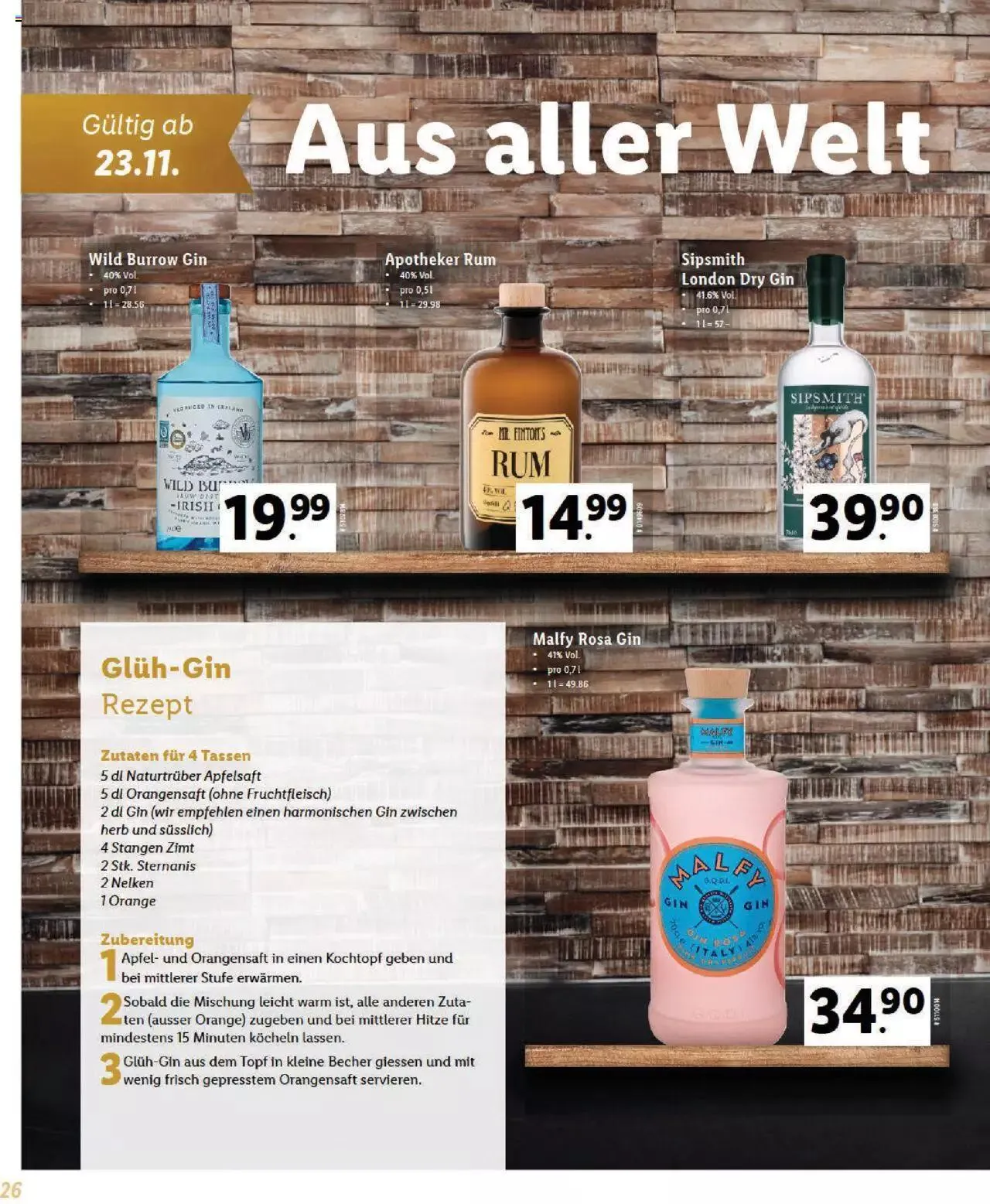 Lidl Magische Weihtnachstzeit von 2. November bis 31. Dezember 2023 - Prospekt seite 26