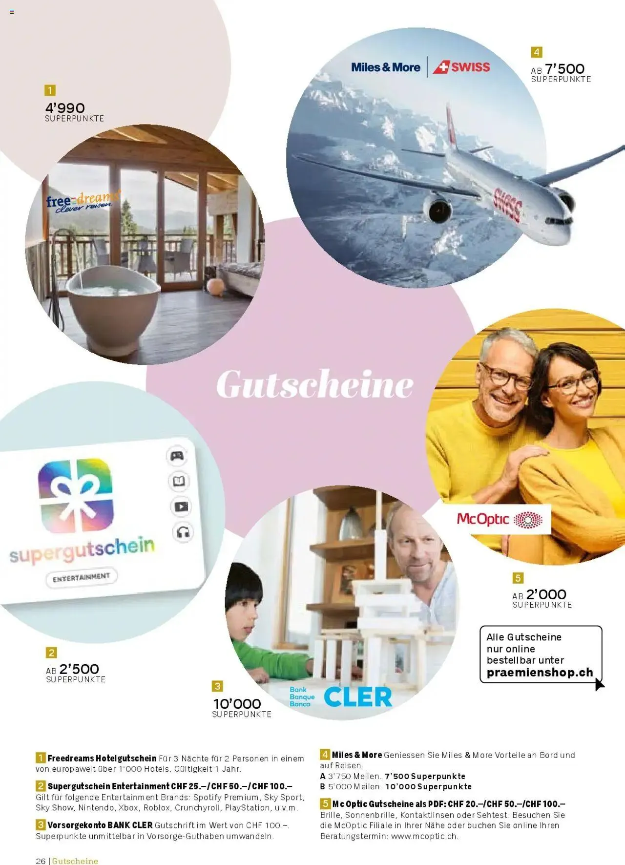 Coop Aktionen Praemien Shop von 3. September bis 31. Dezember 2024 - Prospekt seite  26