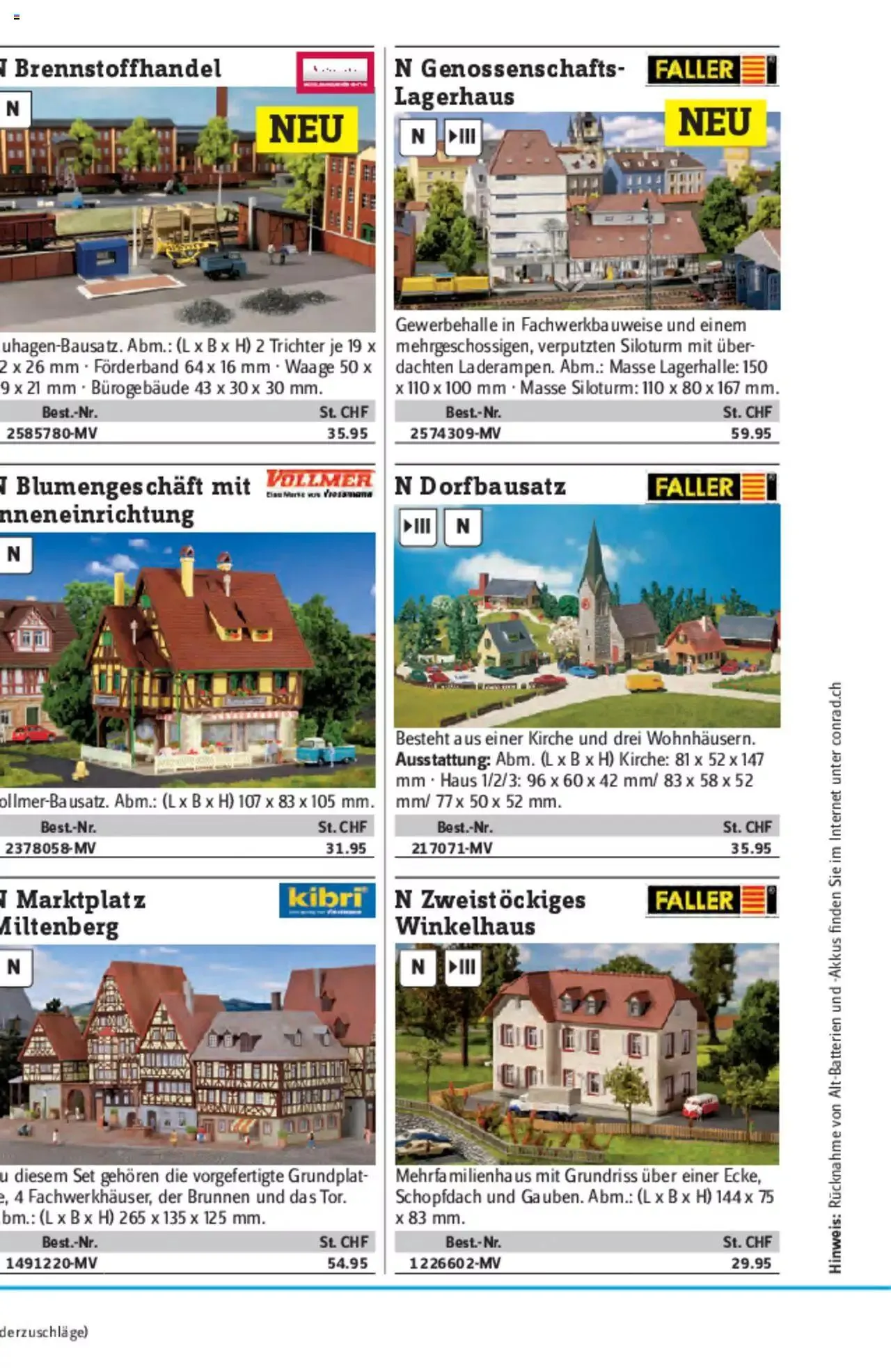 Conrad - Modellbahn Katalog 2022/23 von 5. September bis 31. Dezember 2023 - Prospekt seite  276