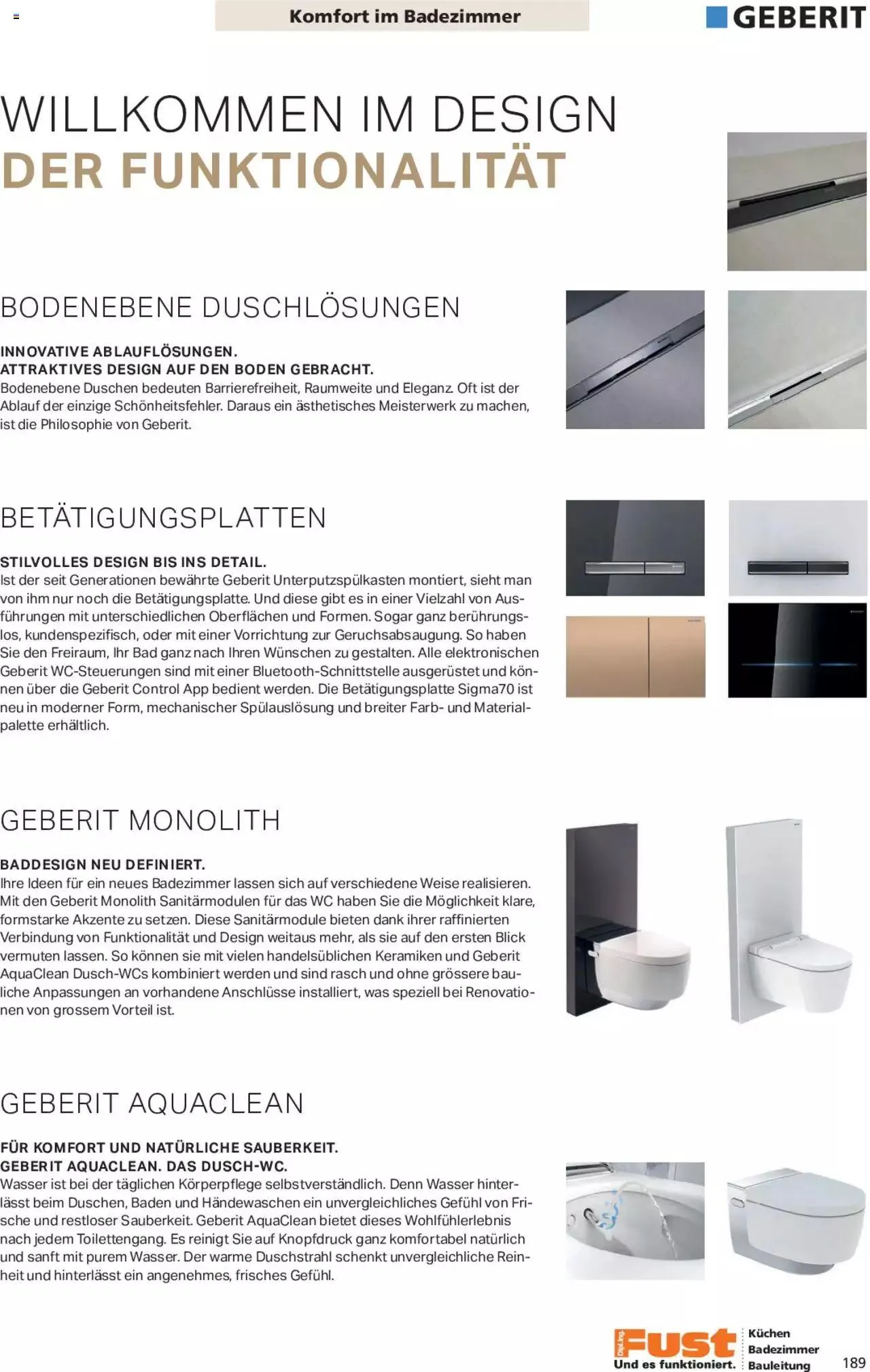 Fust Aktionen Badezimmermagazin von 17. April bis 31. Dezember 2024 - Prospekt seite  189