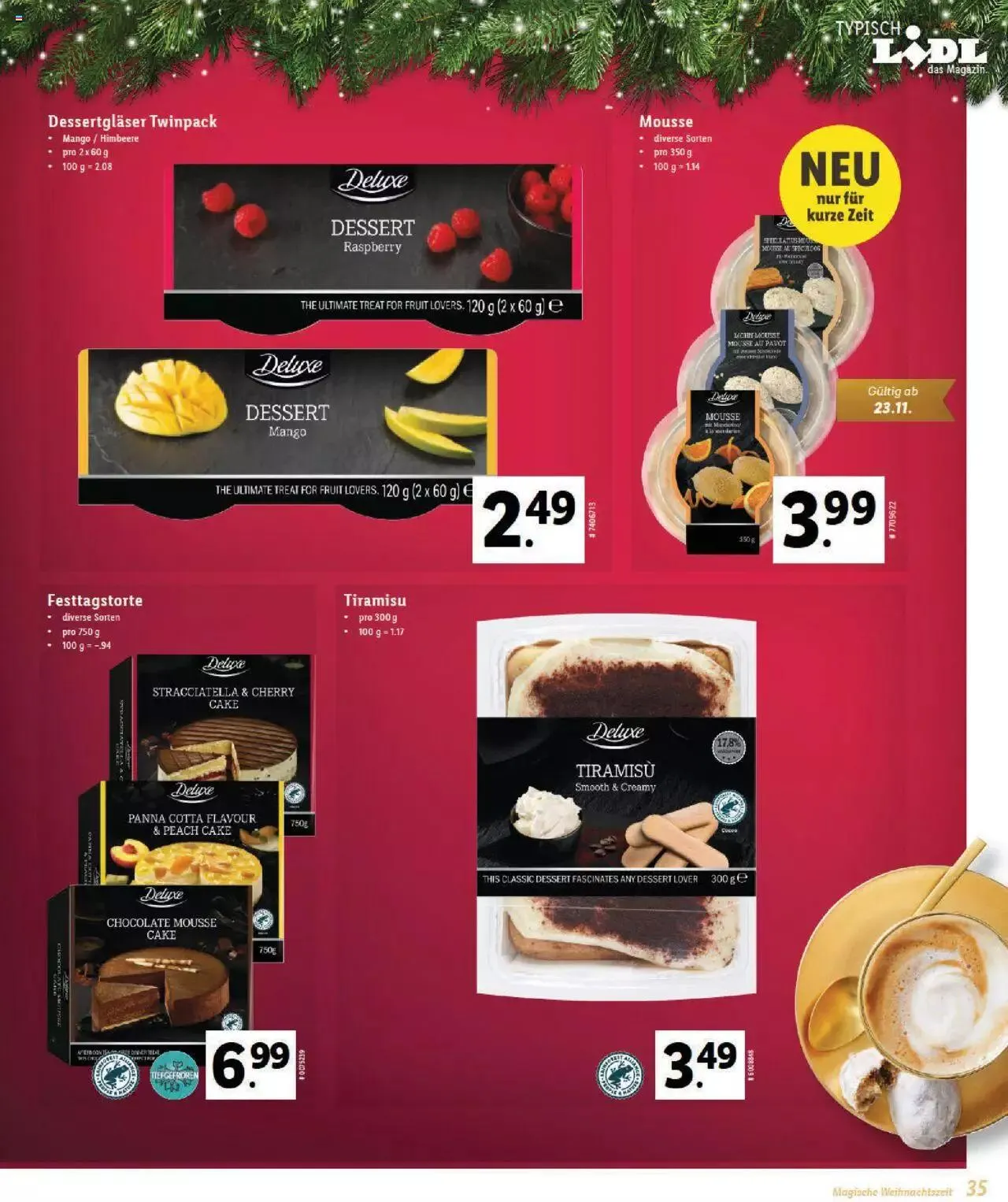 Lidl Magische Weihtnachstzeit von 2. November bis 31. Dezember 2023 - Prospekt seite  35