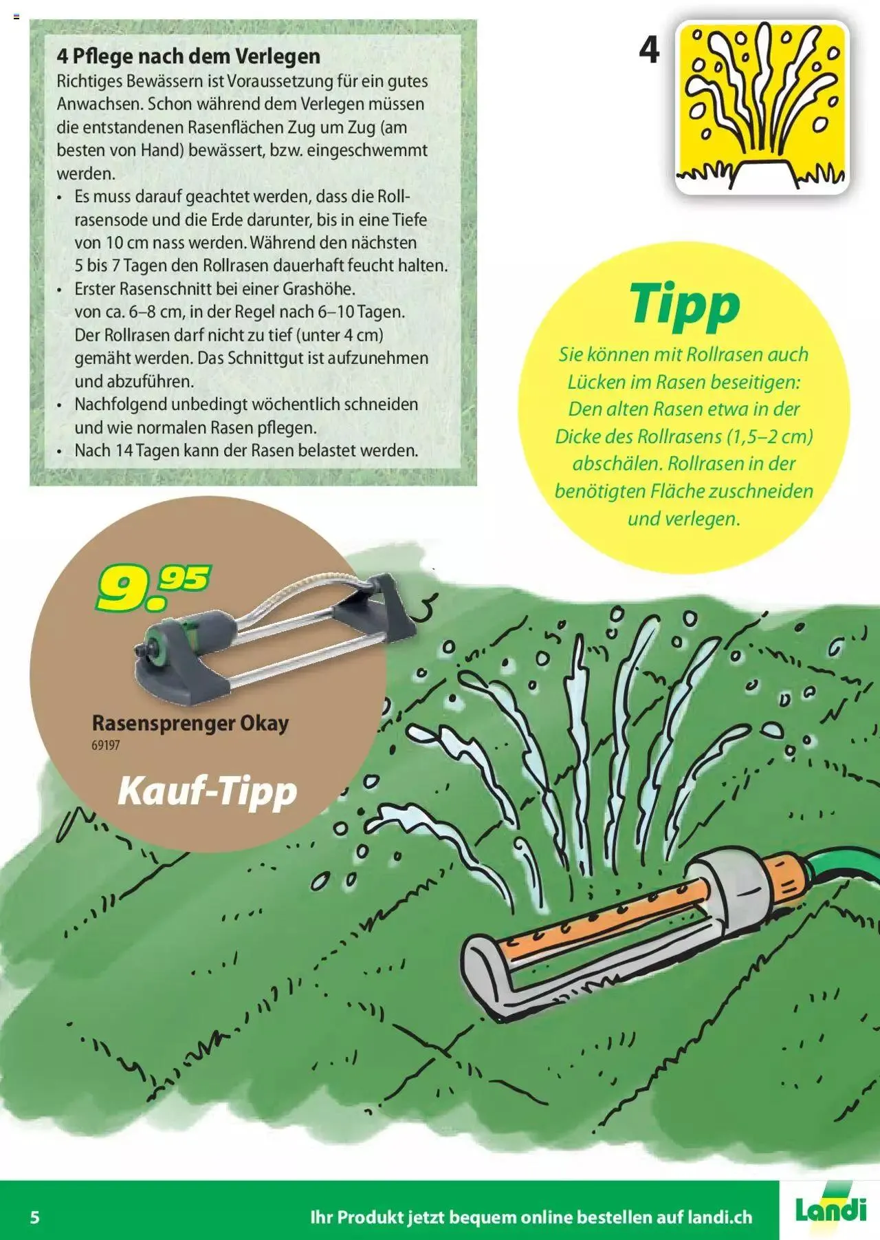 Landi - Rollrasen 2022 von 11. März bis 31. Dezember 2023 - Prospekt seite 5
