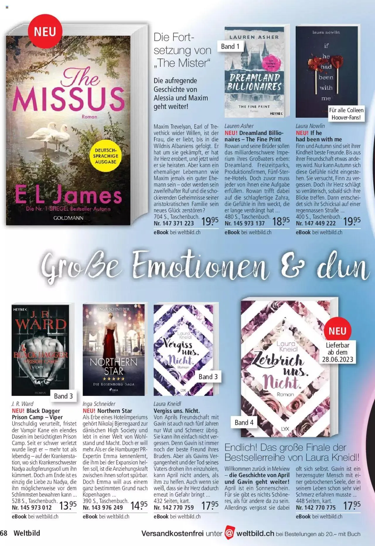 Weltbild Aktionen von 1. Juli bis 31. Juli 2023 - Prospekt seite  68
