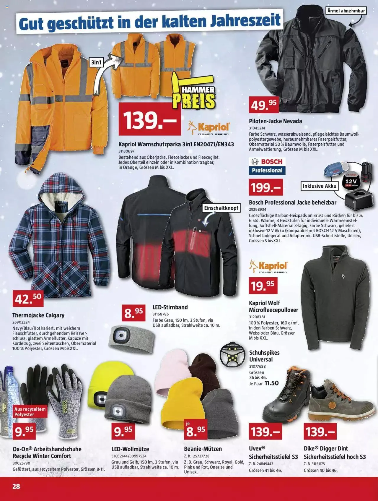 Bauhaus Aktionen von 30. Oktober bis 26. November 2023 - Prospekt seite 28