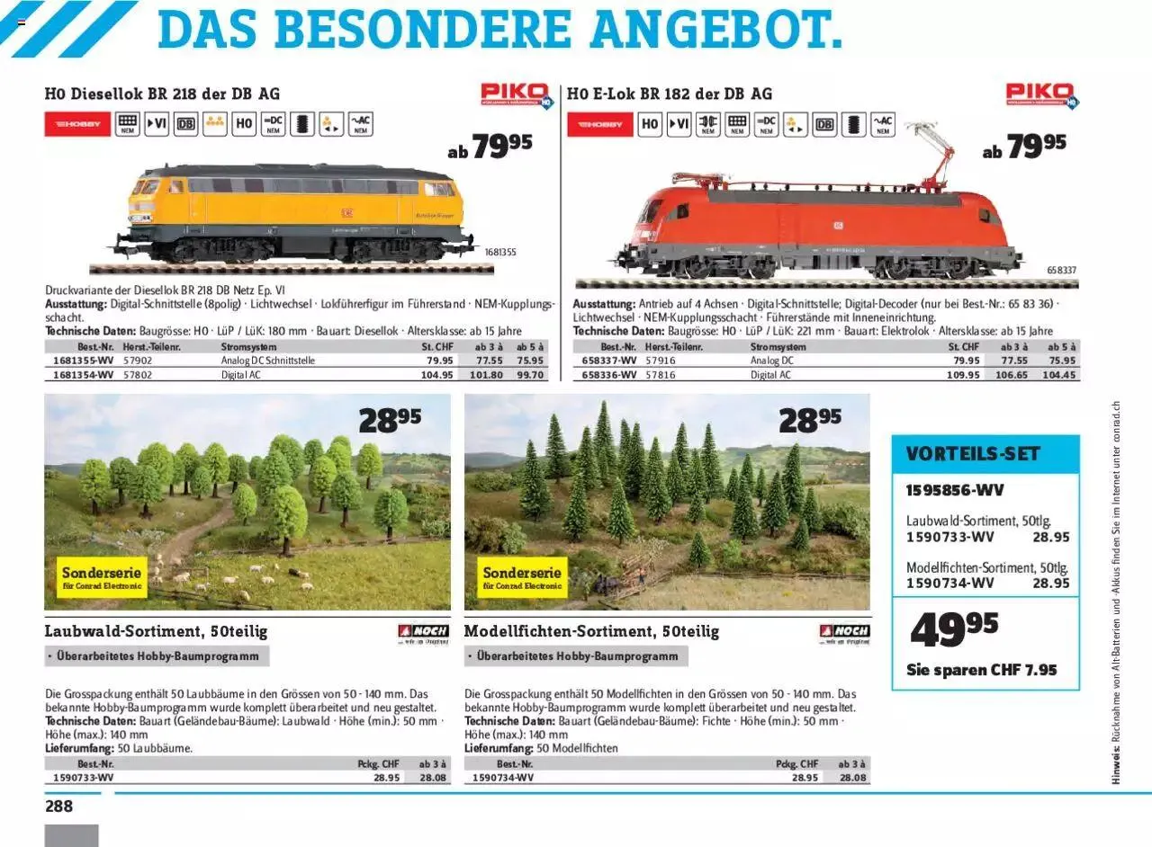 Conrad - Modellbahn 2021/22 von 1. Januar bis 31. Dezember 2023 - Prospekt seite 290