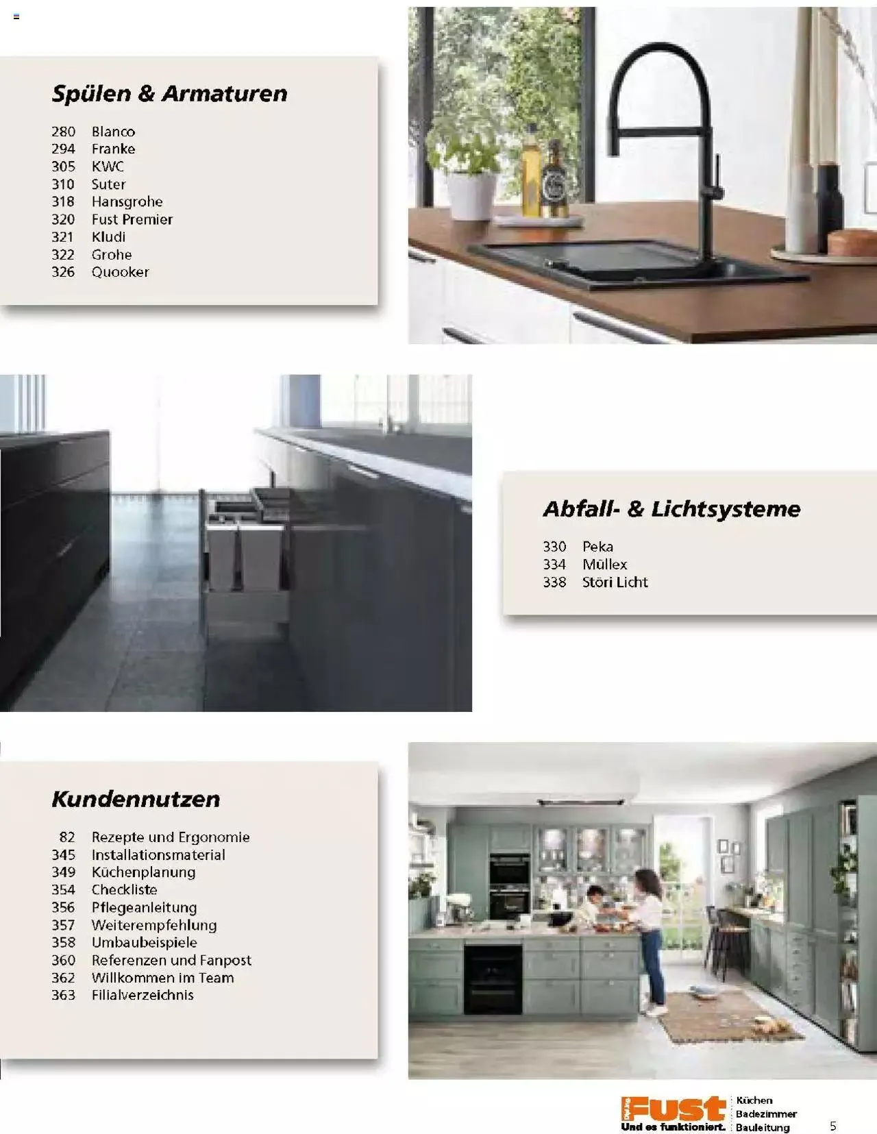 Fust Küchen- und Badezimmerprospekt von 4. März bis 31. Dezember 2024 - Prospekt seite  5