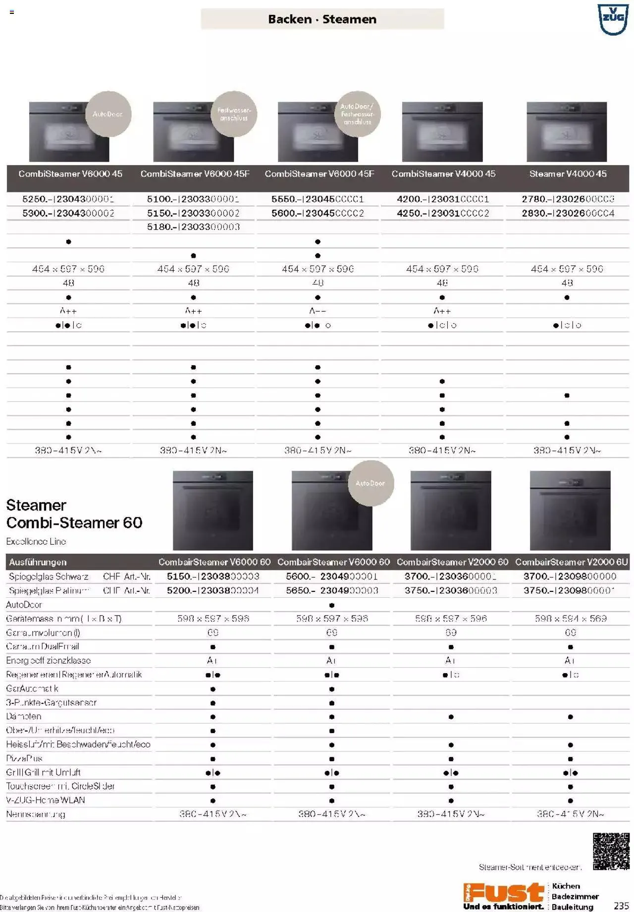 Fust Küchen- und Badezimmerprospekt von 4. März bis 31. Dezember 2024 - Prospekt seite  235