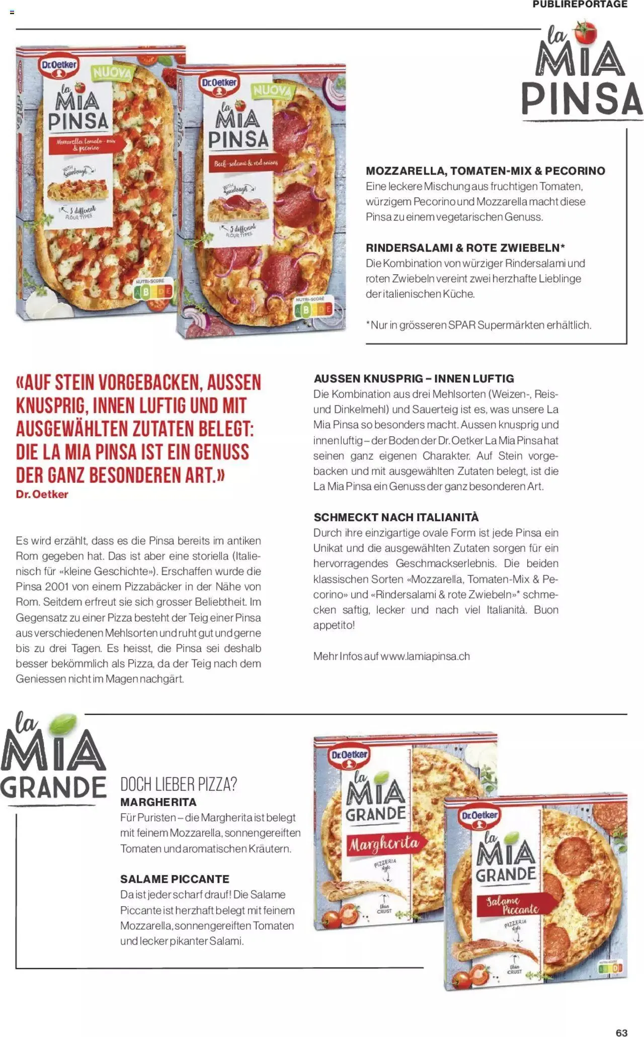 SPAR Kundenmagazin von 31. Mai bis 31. Dezember 2023 - Prospekt seite  63