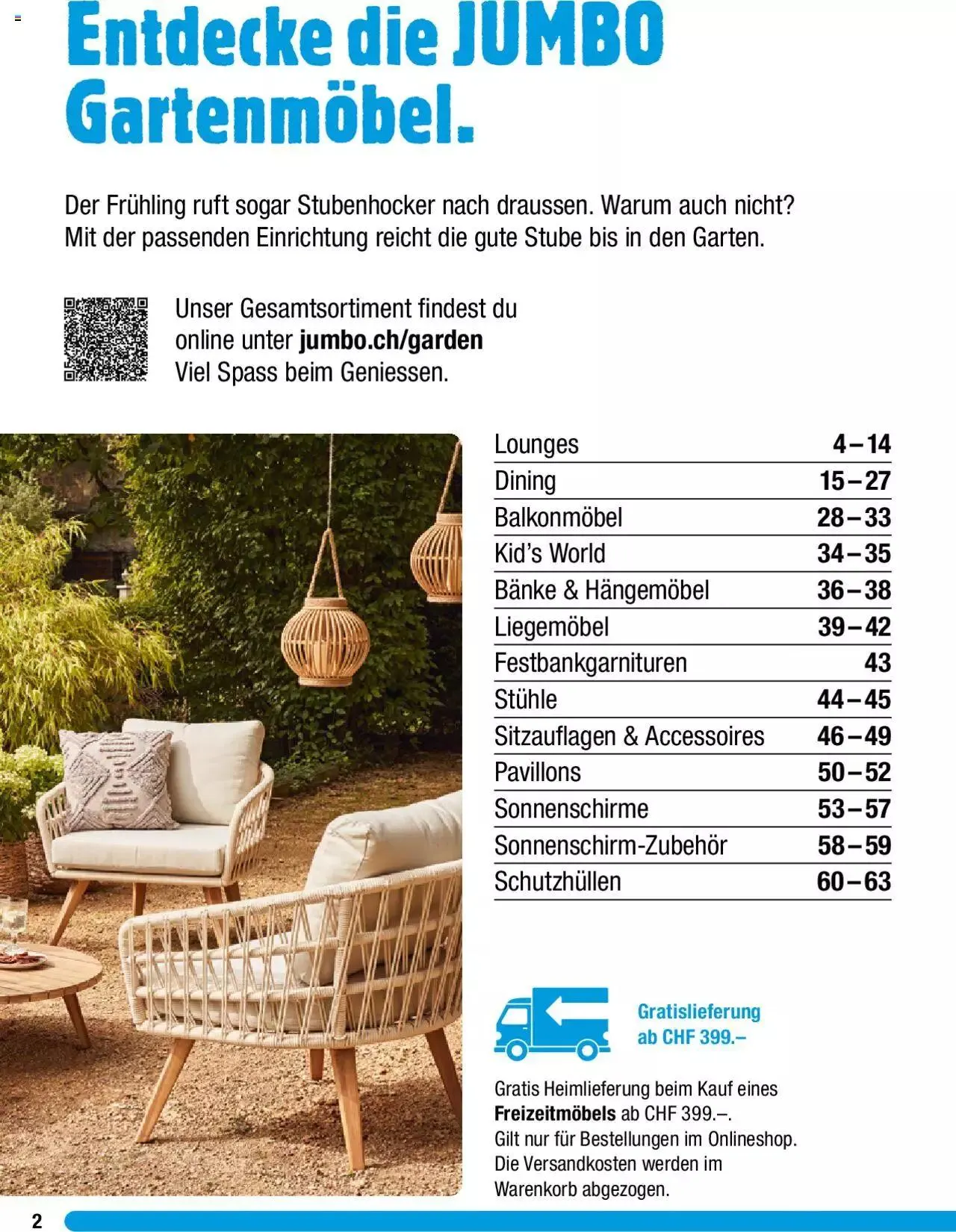 Jumbo Gartenmobelbroschure 2024 von 29. Januar bis 31. Dezember 2024 - Prospekt seite  2