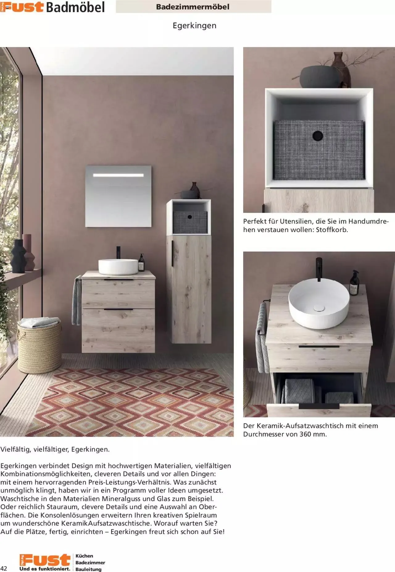 Fust Aktionen Badezimmermagazin von 17. April bis 31. Dezember 2024 - Prospekt seite  42