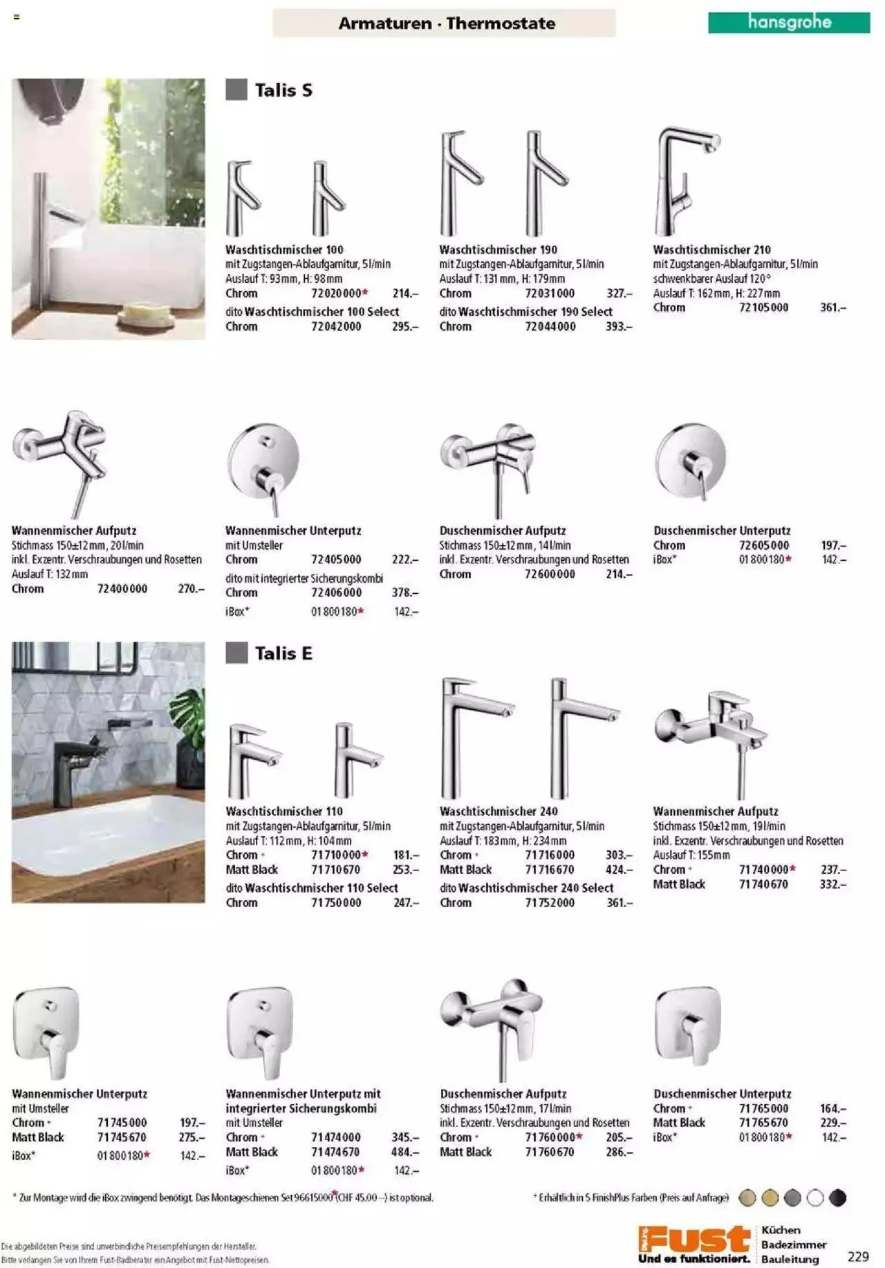 Fust Badezimmermagazin von 17. April bis 31. Dezember 2023 - Prospekt seite 229