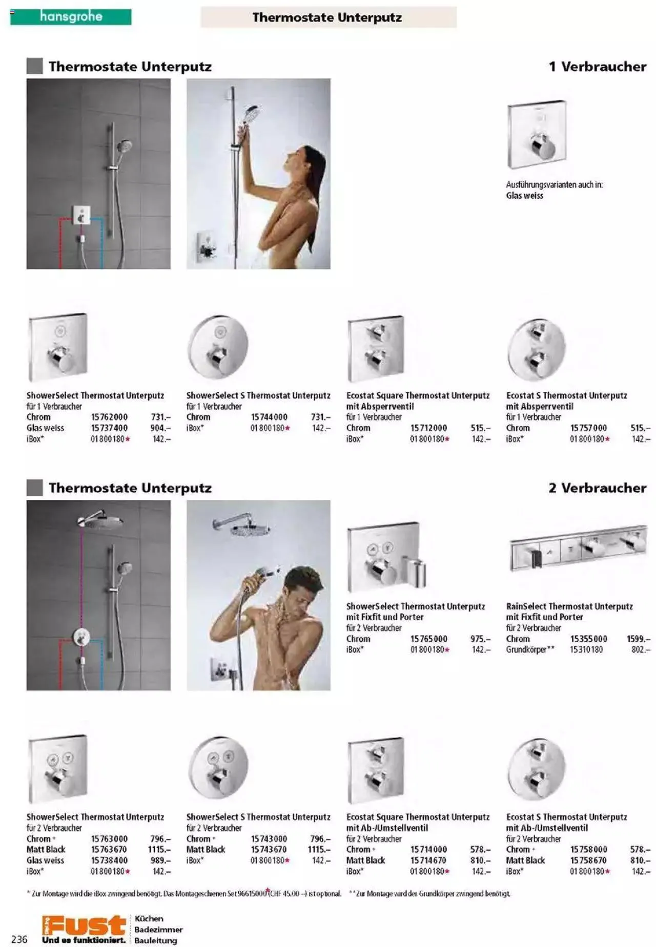 Fust Badezimmermagazin von 17. April bis 31. Dezember 2023 - Prospekt seite  236
