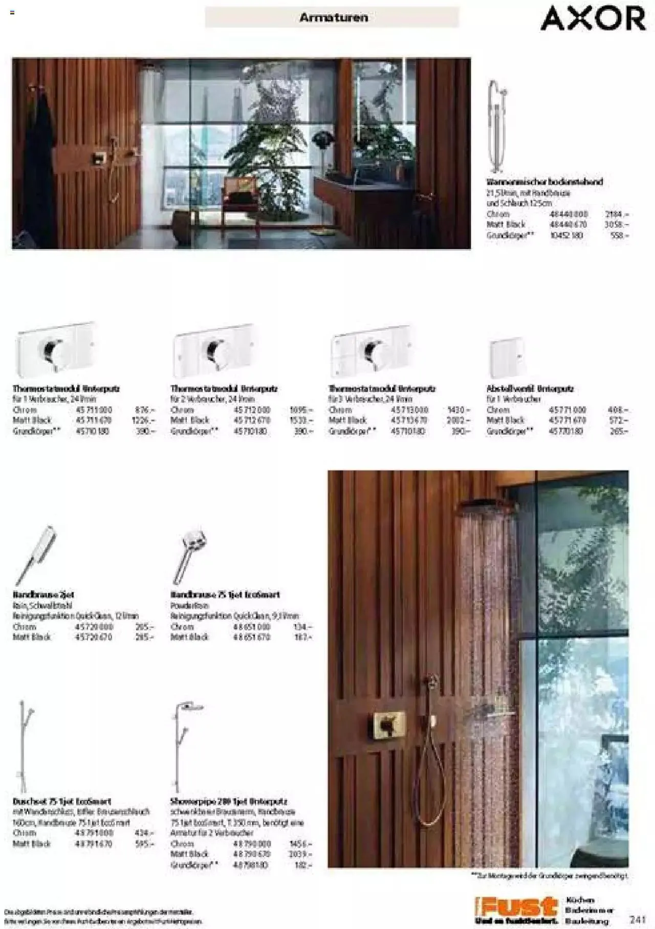 Fust Badezimmermagazin von 17. April bis 31. Dezember 2023 - Prospekt seite  241