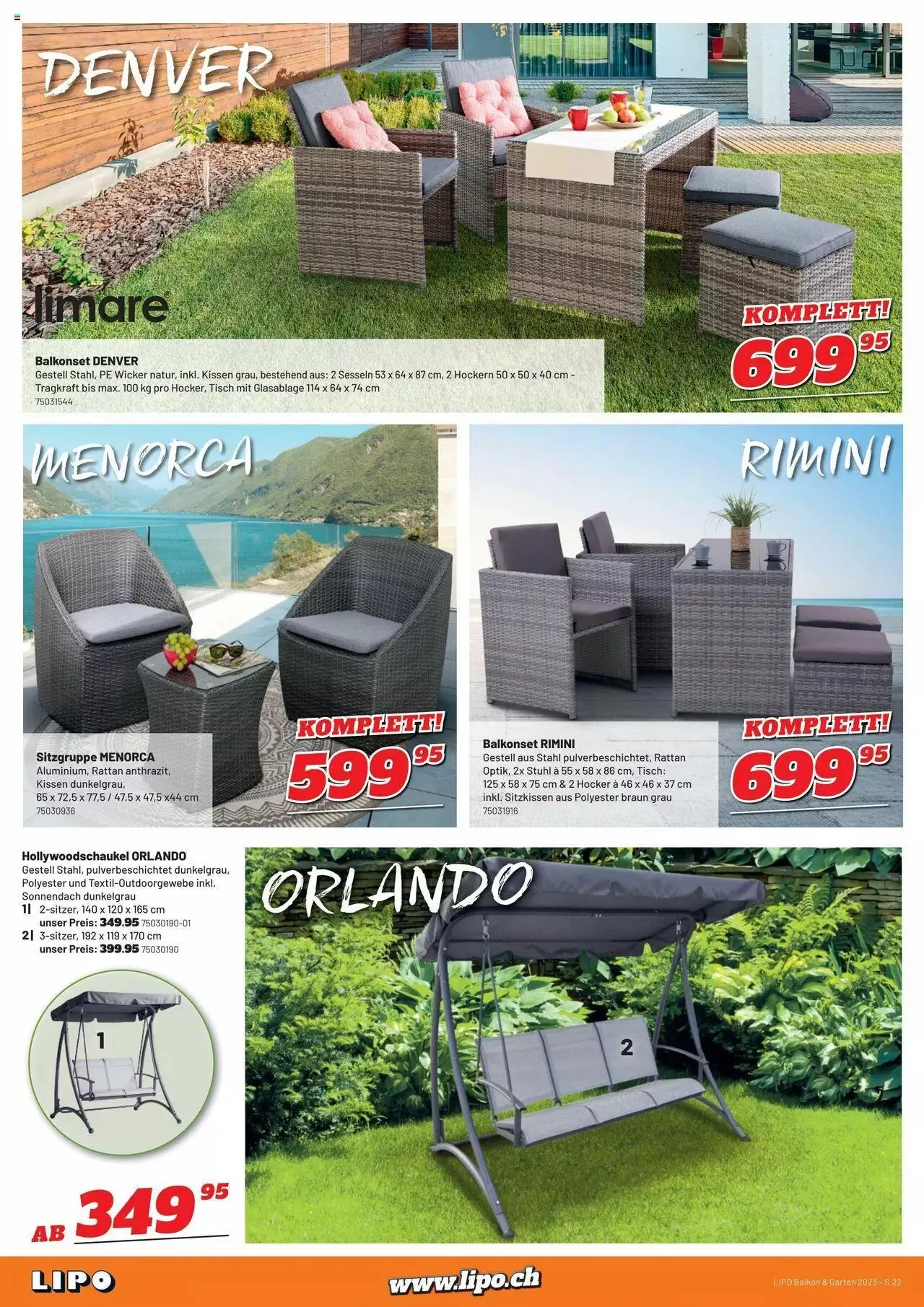 Lipo - Gartenkatalog 2023 von 23. Februar bis 30. September 2023 - Prospekt seite  22