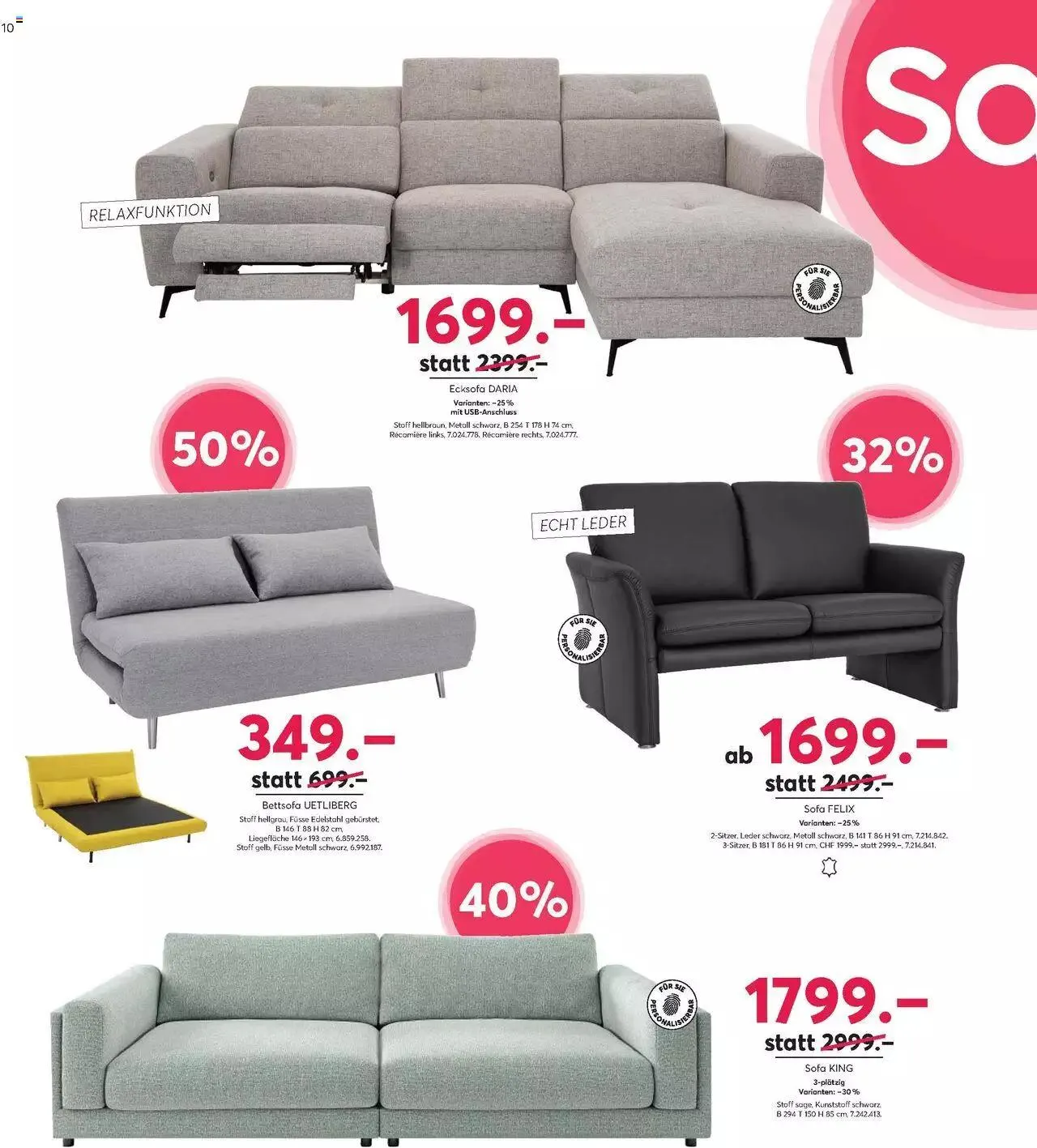 Livique Sale von 25. Juni bis 12. August 2024 - Prospekt seite 10